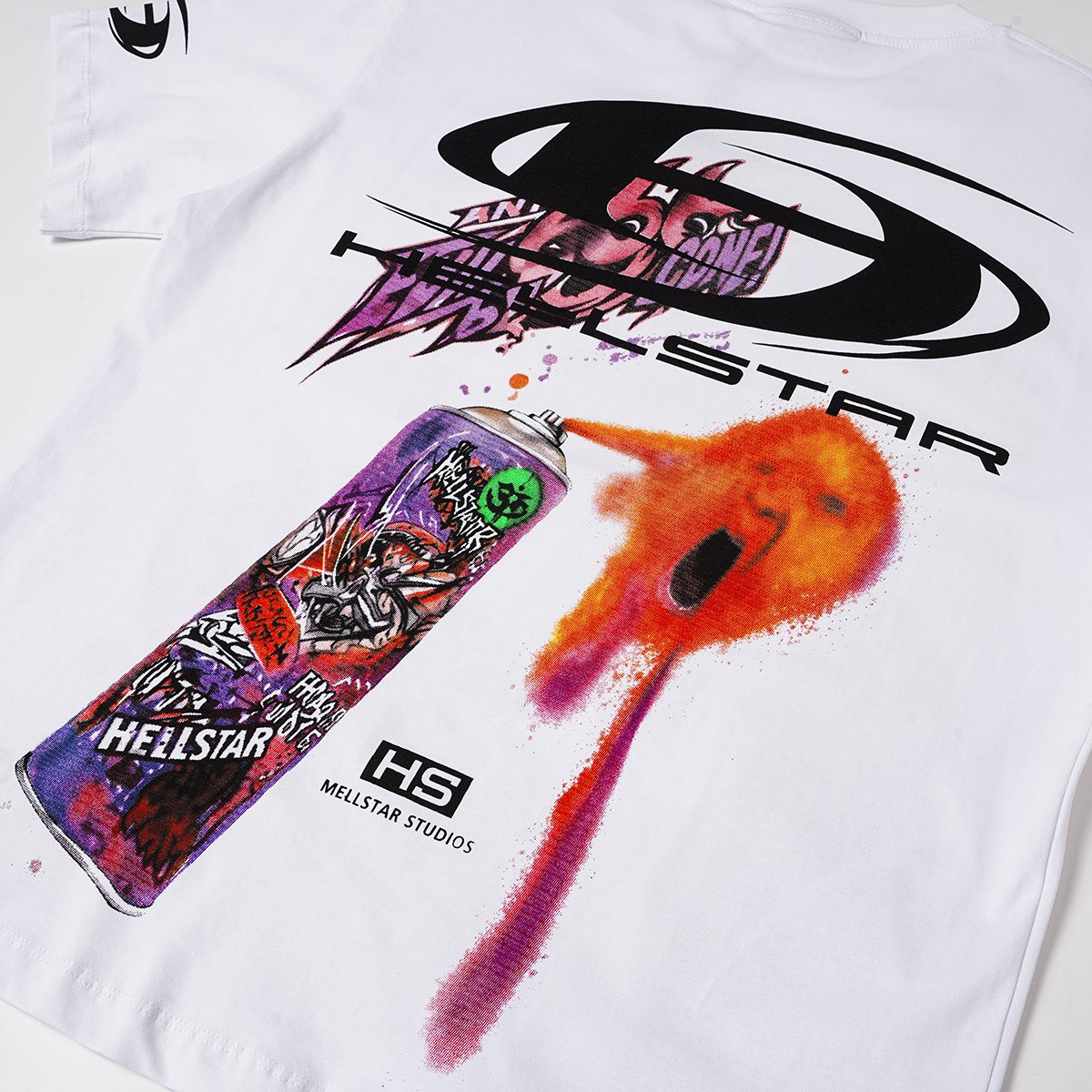 HS Spray Can Graphic Short-Sleeve T-Shirt ¡ª detail
