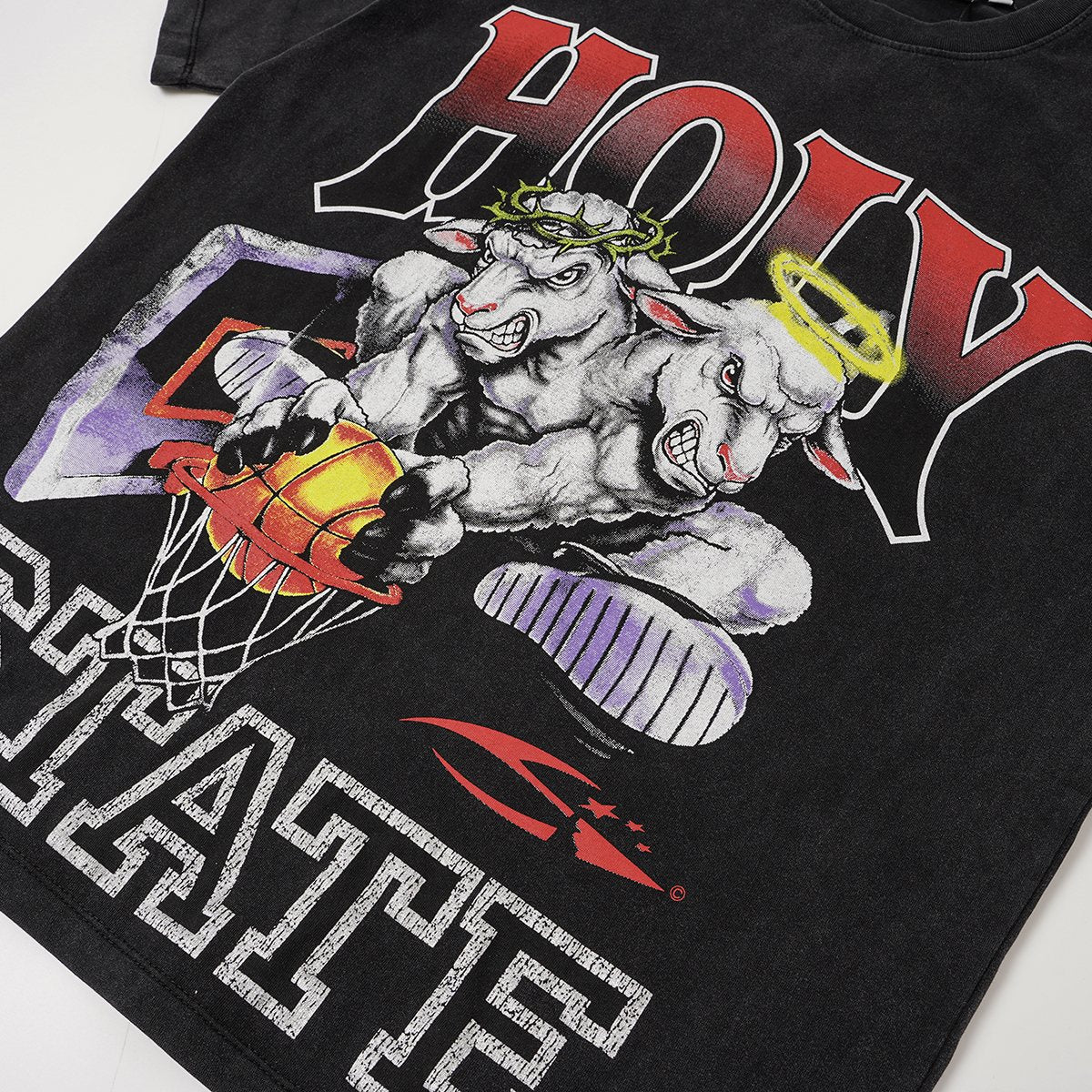 HS Holy State Sheep Basketball Graphic T-Shirt ¡ª detail