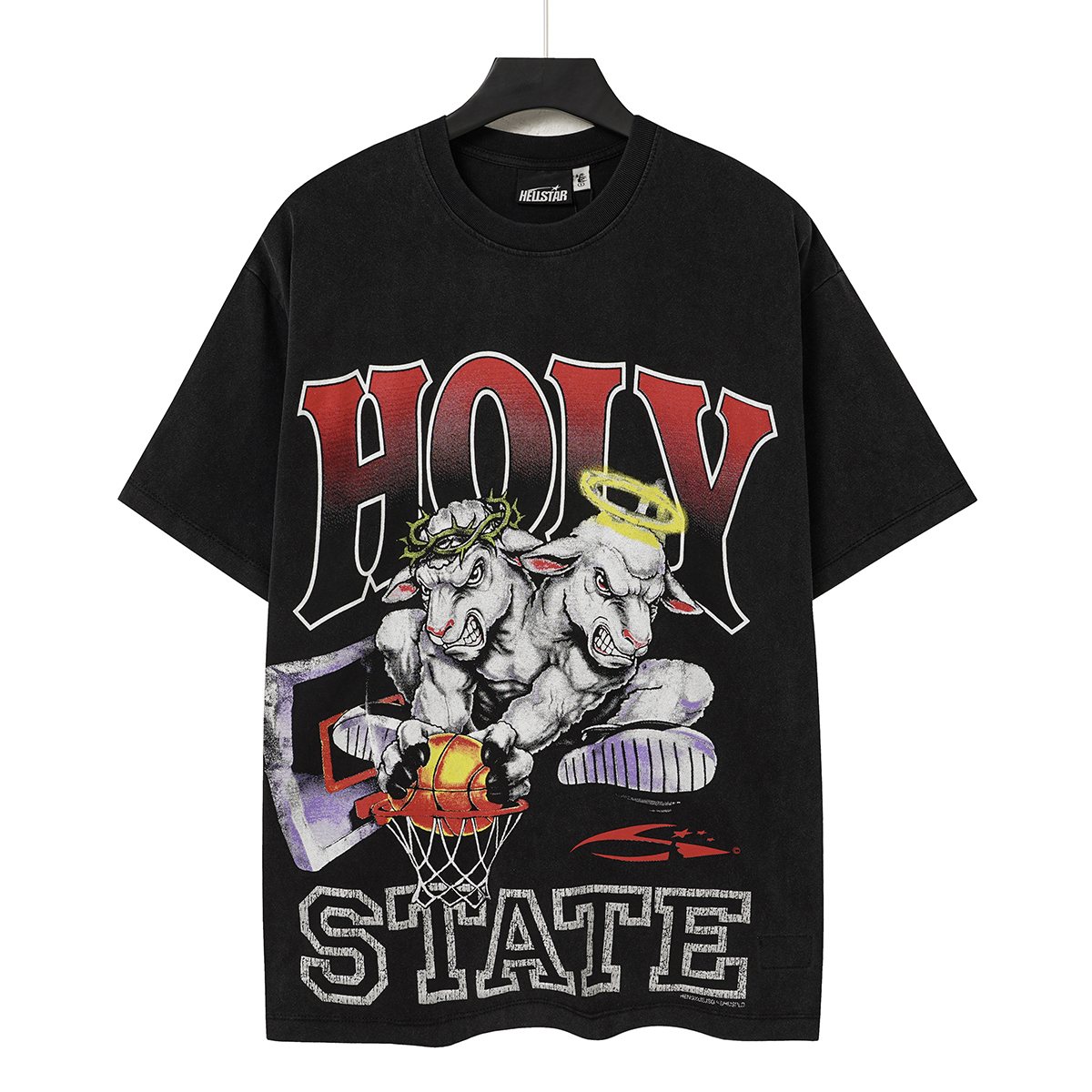 HS Holy State Sheep Basketball Graphic T-Shirt ¡ª front
