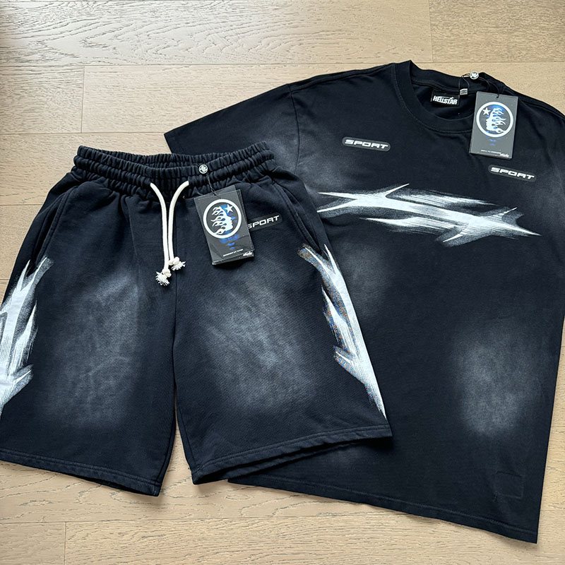 HS Lightning Graphic T-Shirt & Shorts Set ¡ª hero