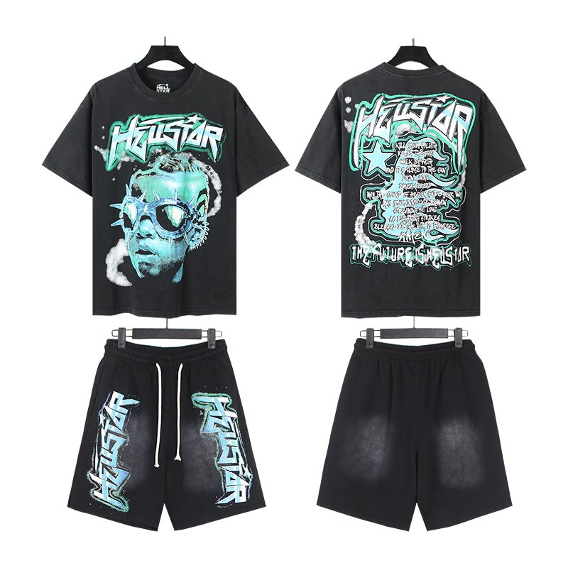 HS Washed Star Graphic Short-Sleeve Set ¡ª hero