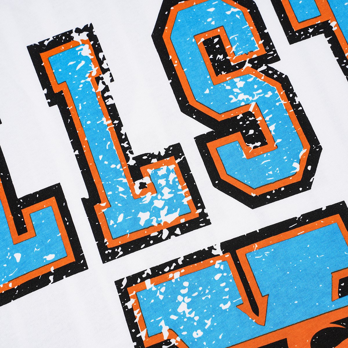 HS Sports Graphic White T-Shirt ¡ª detail
