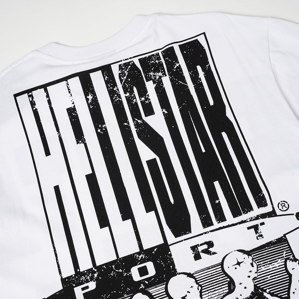 HS Sports Graphic White T-Shirt ¡ª detail