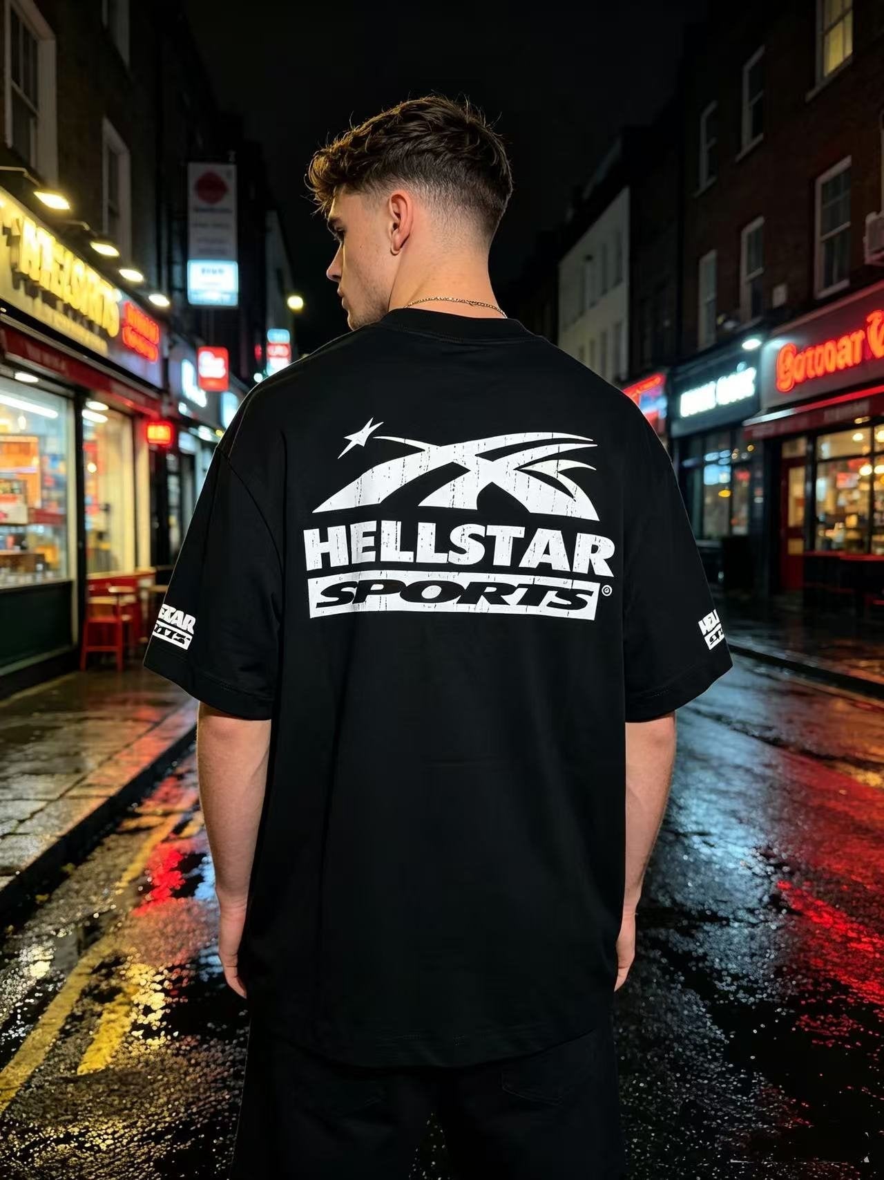 HS Beat Us Sports Graphic T-Shirt ¡ª model