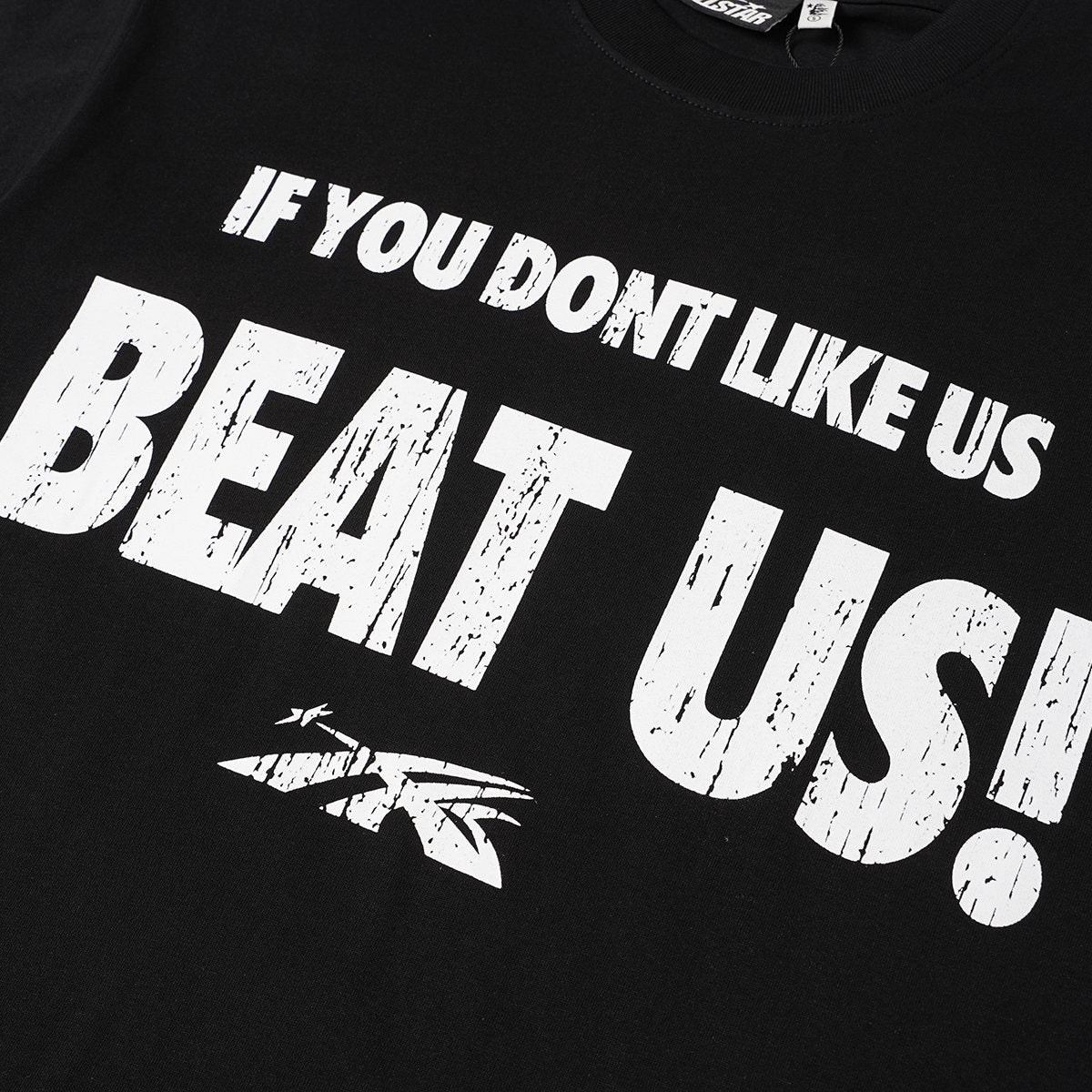 HS Beat Us Sports Graphic T-Shirt ¡ª fabric_closeup