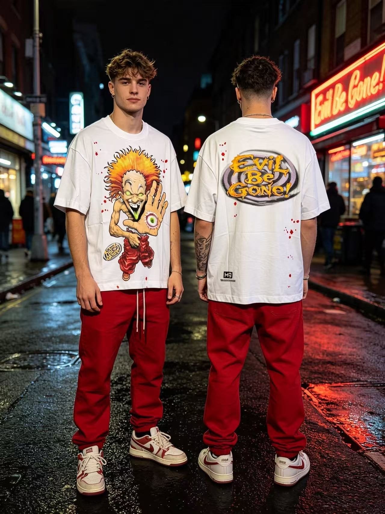 HS Evil Be Gone Clown Graphic T-Shirt ¡ª context