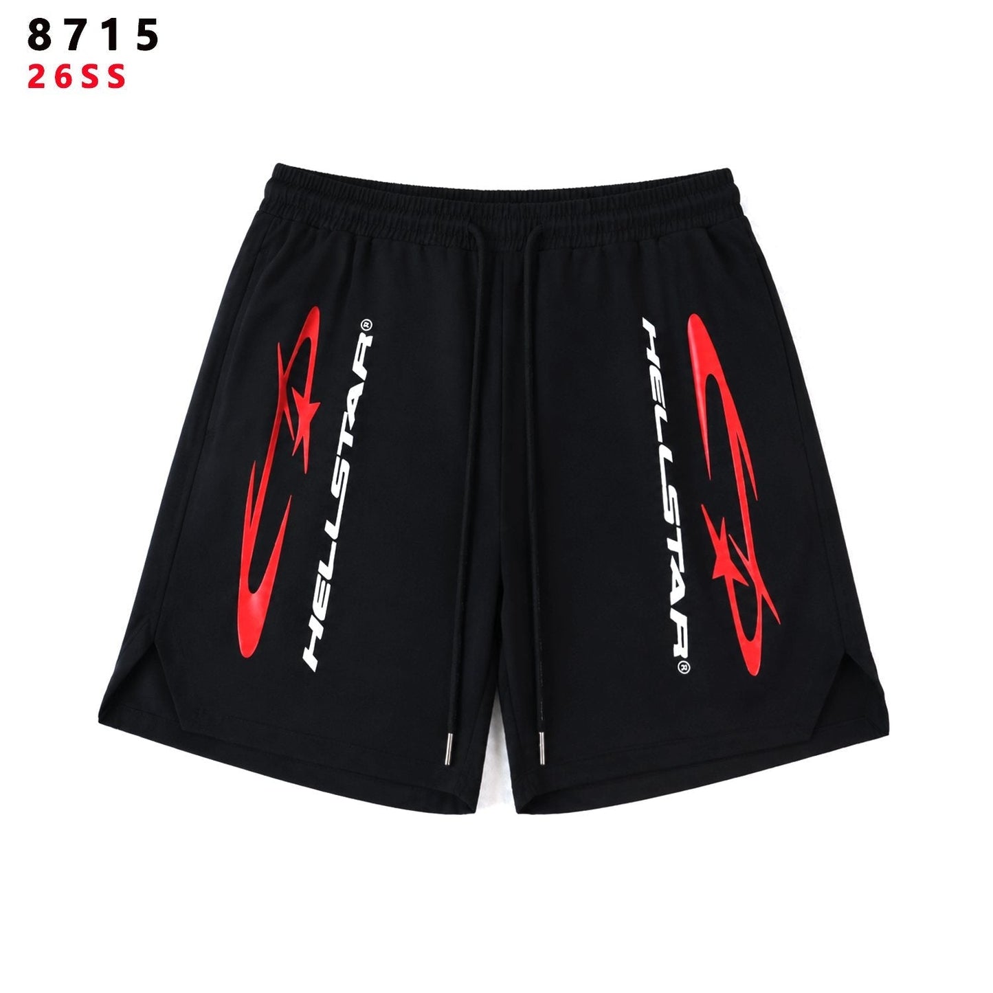 HS Red Label Graphic Shorts - Black ¡ª hero