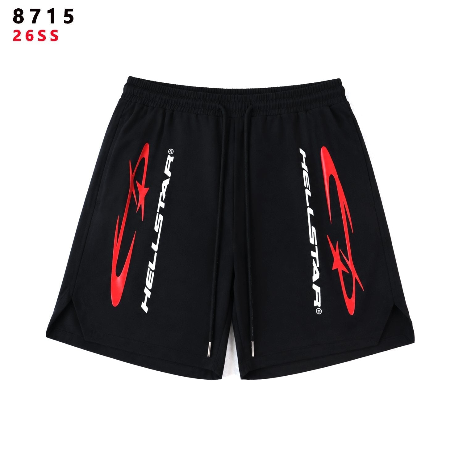 HS Red Label Graphic Shorts - Black ¡ª hero
