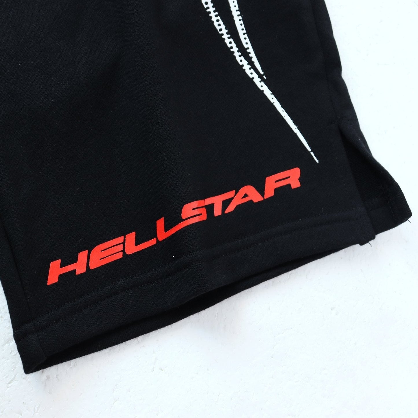 HS Flame Graphic Drawstring Shorts ¡ª detail