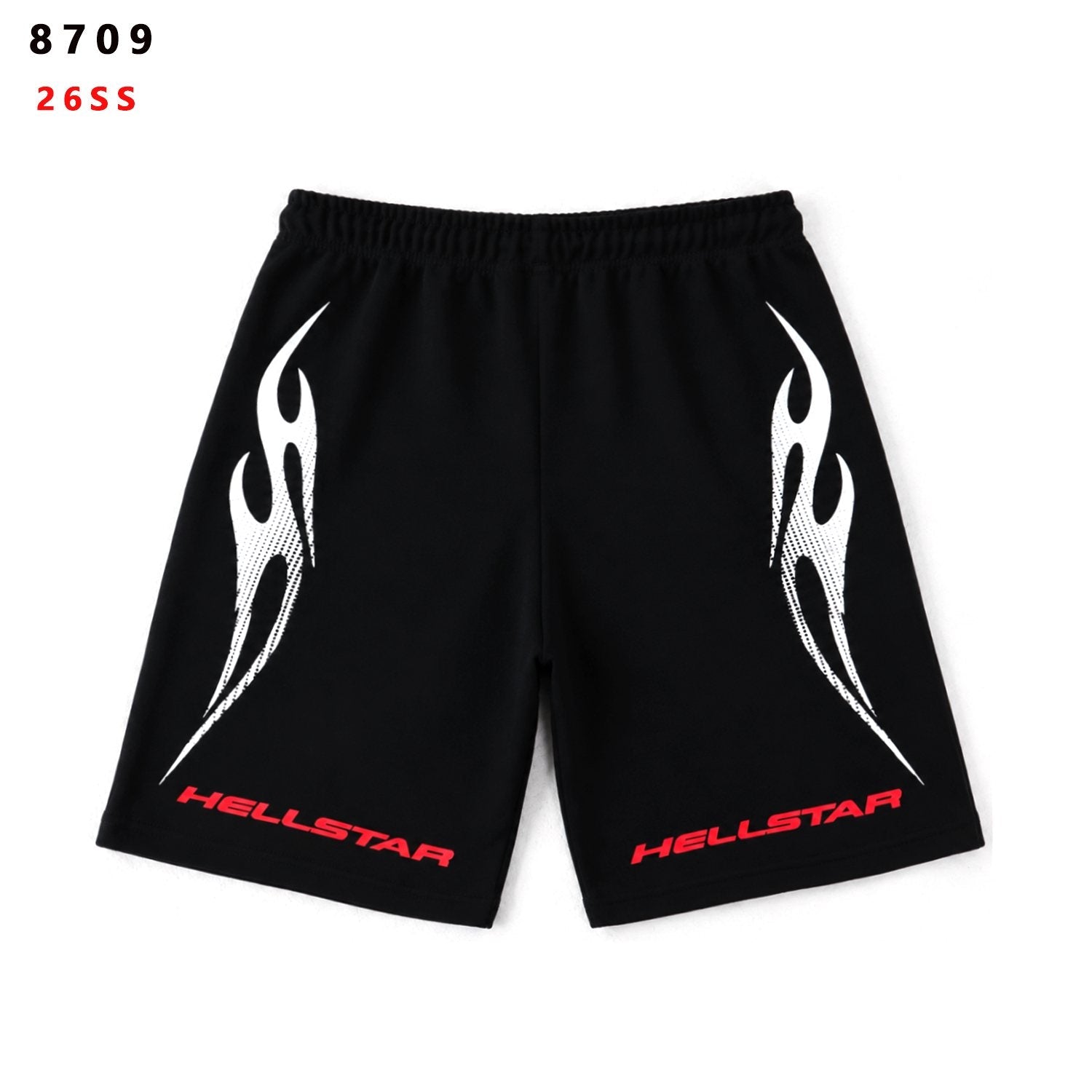HS Flame Graphic Drawstring Shorts ¡ª hero