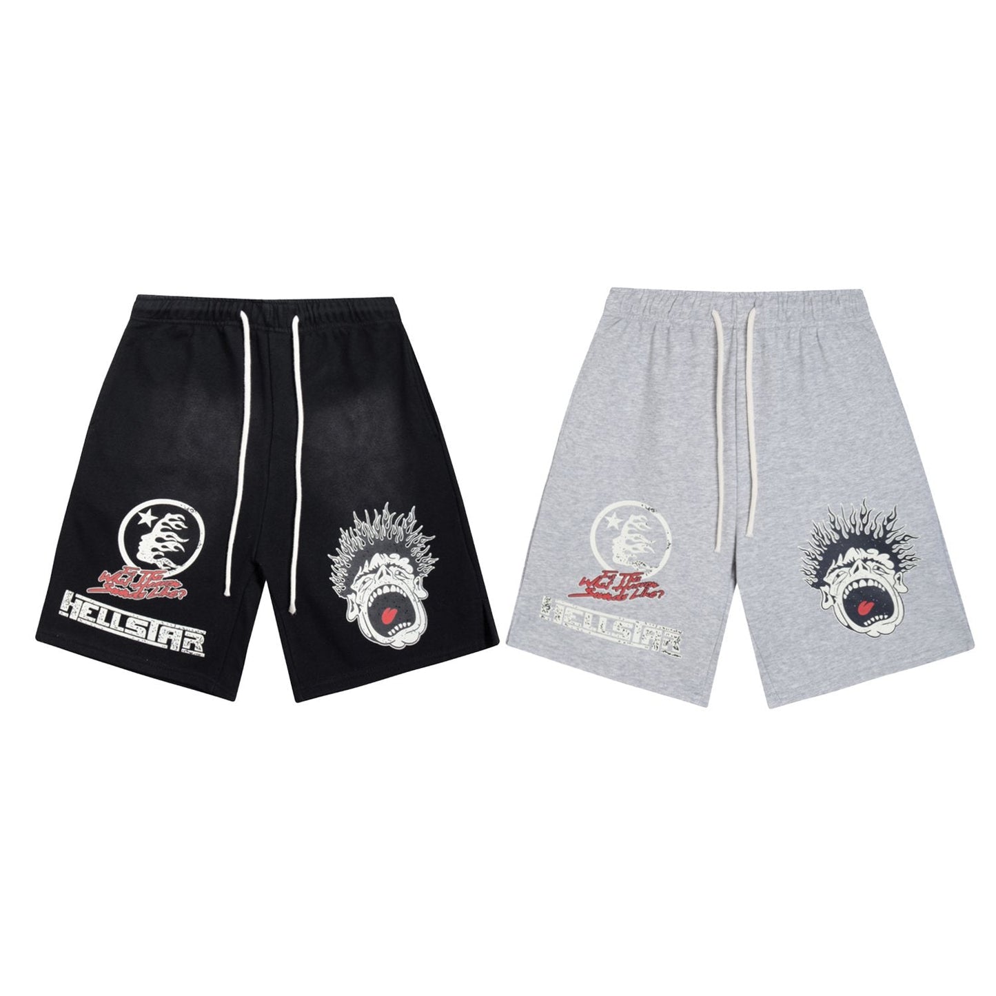 HS Records Graphic Drawstring Shorts ¡ª comparison
