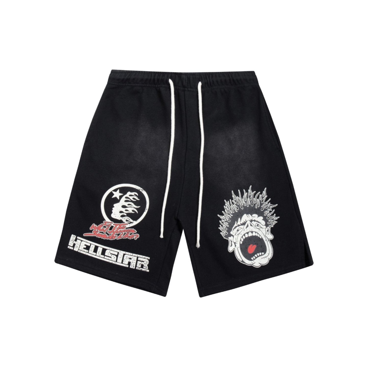 HS Records Graphic Drawstring Shorts ¡ª hero
