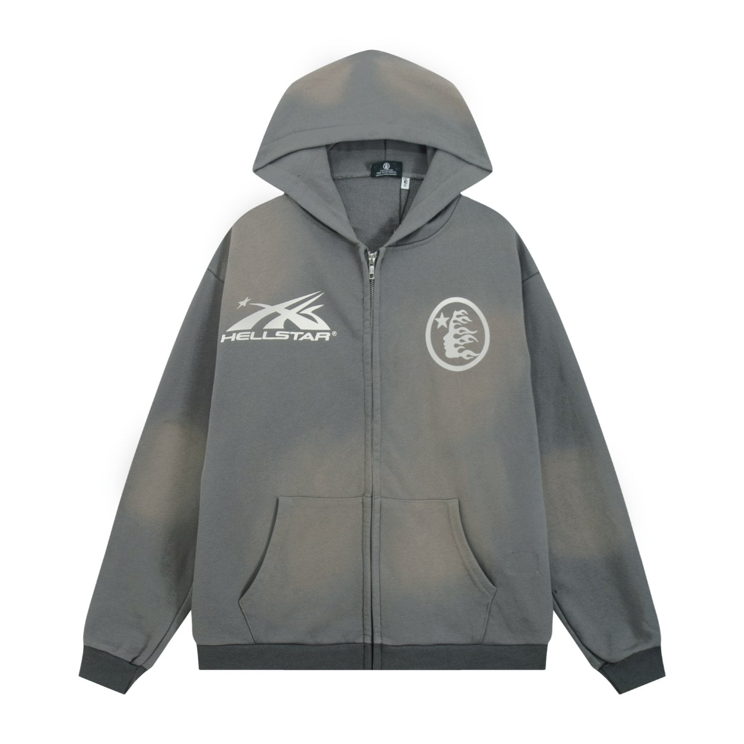 HS Washed Full-Zip Graphic Hoodie ¡ª front