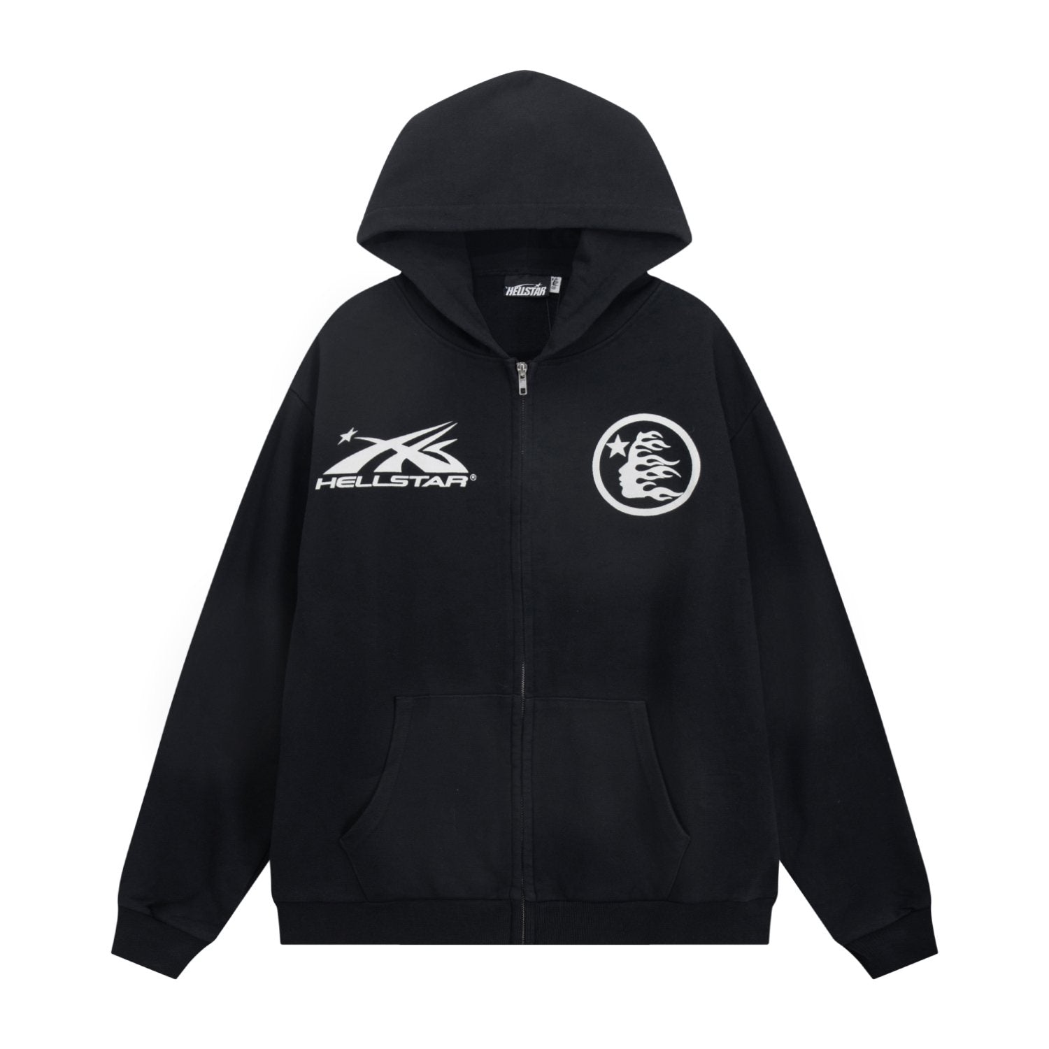 HS Washed Full-Zip Graphic Hoodie ¡ª front