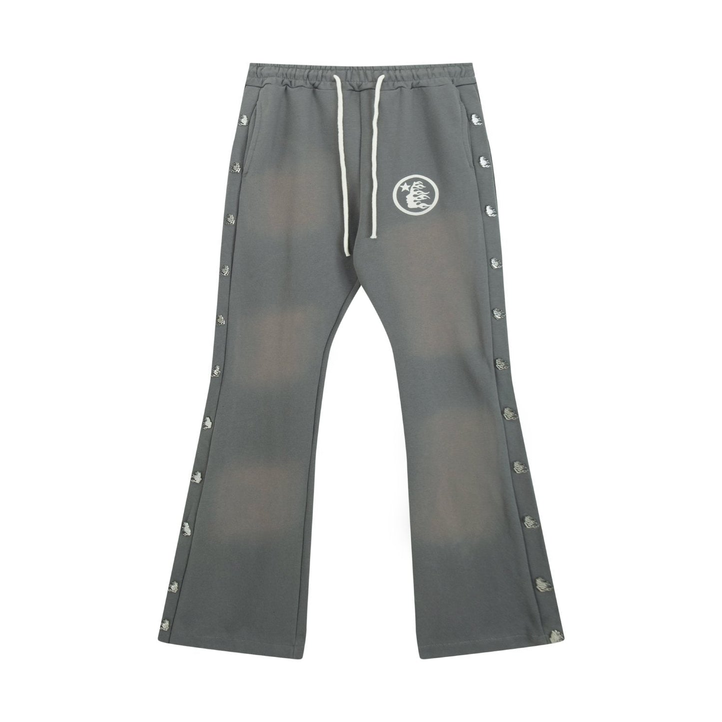 HS Washed Graphic Flared Pants ¡ª front