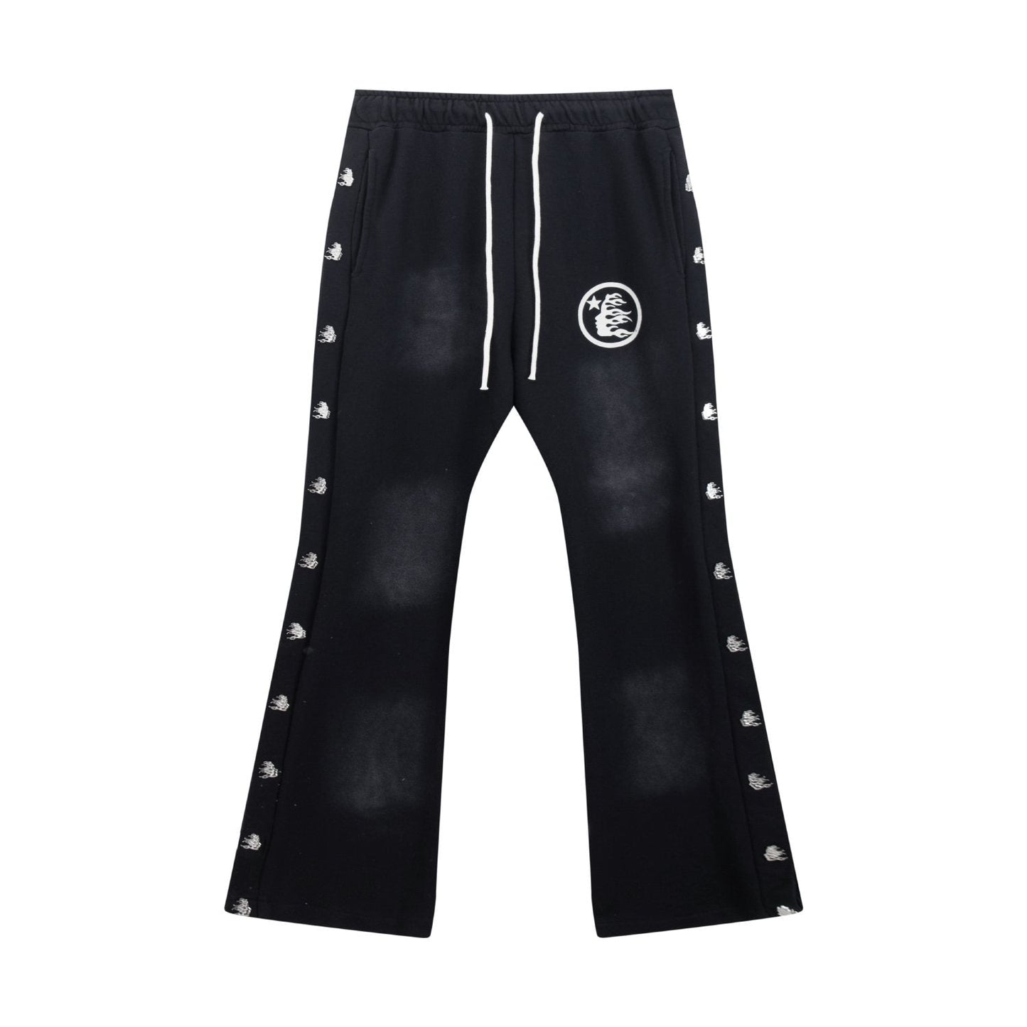 HS Washed Graphic Flared Pants ¡ª front