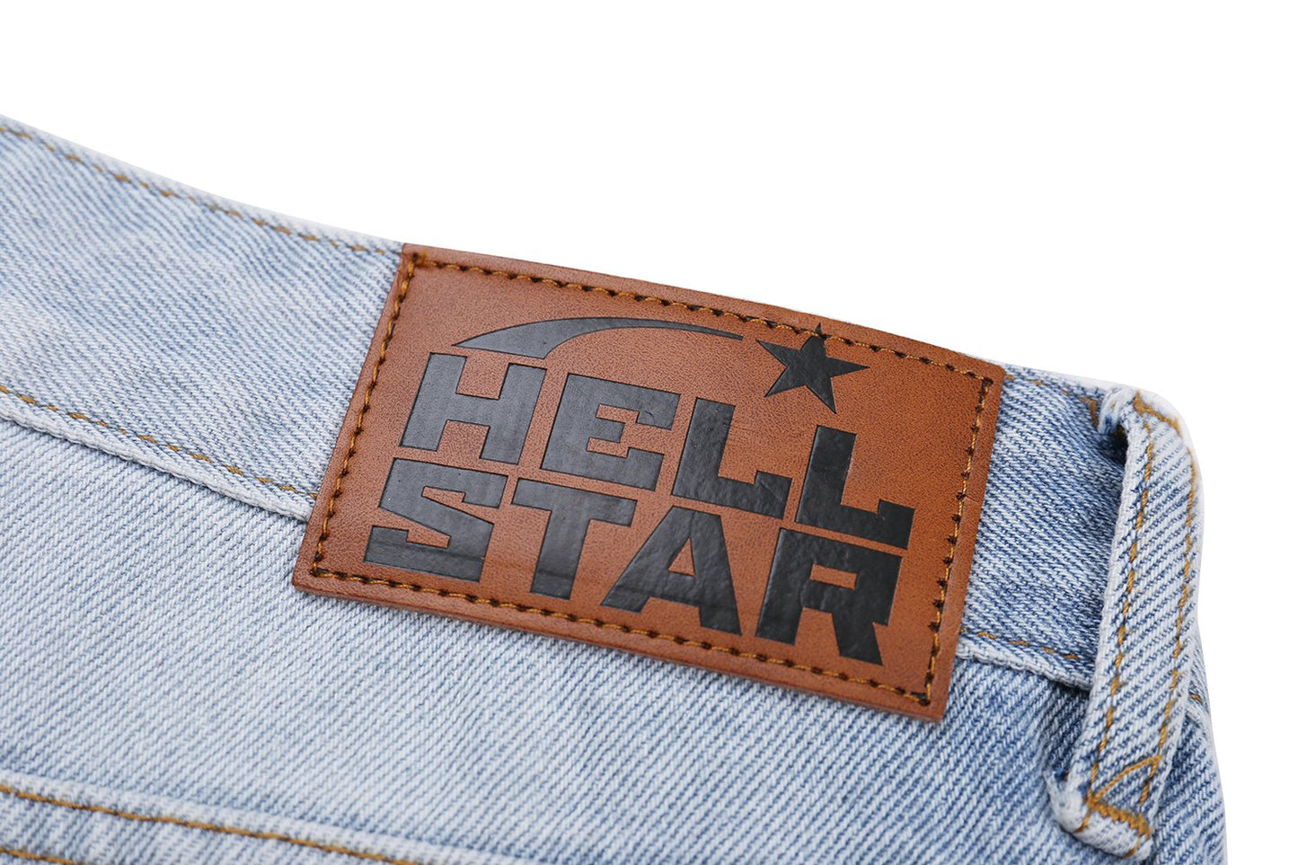 HS Thorn Graphic Light Blue Jeans ¡ª detail