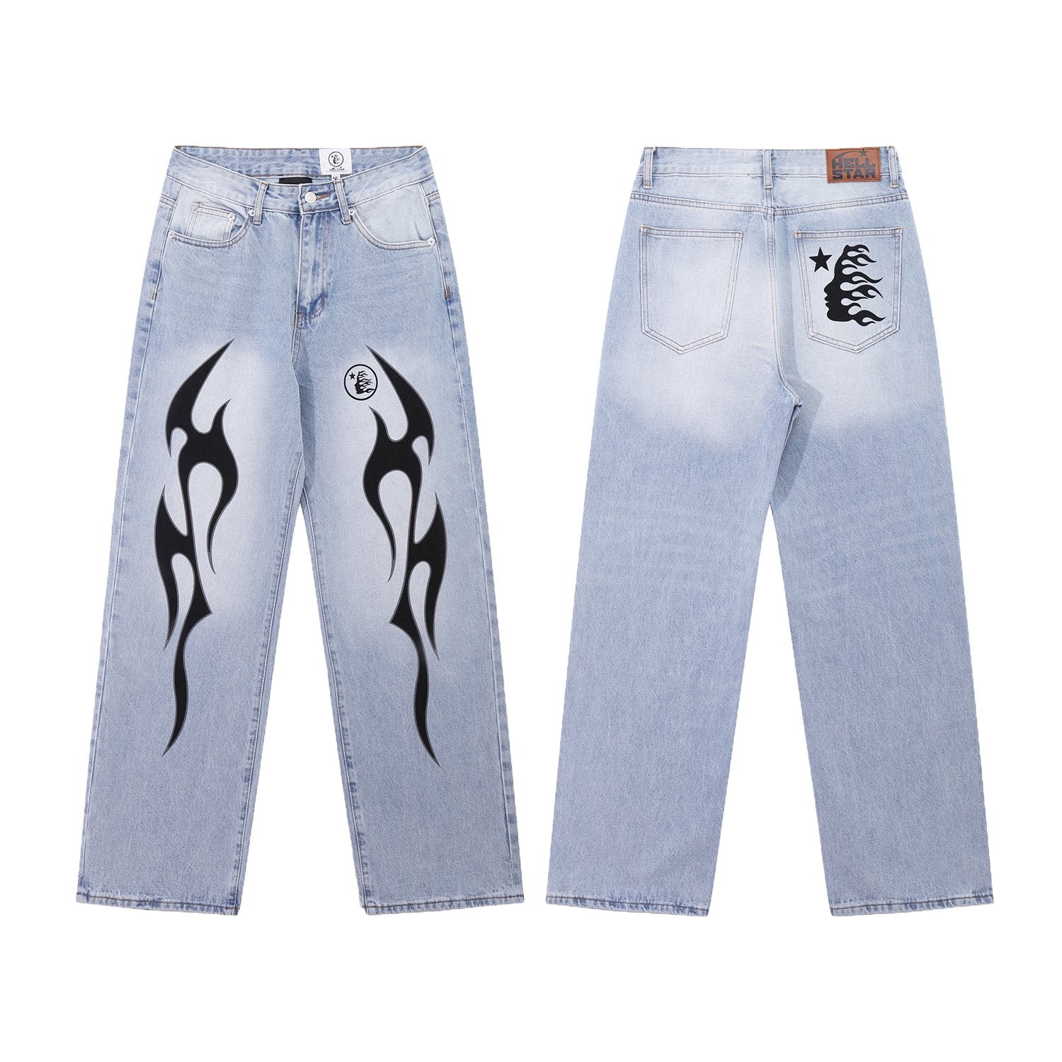 HS Thorn Graphic Light Blue Jeans ¡ª hero