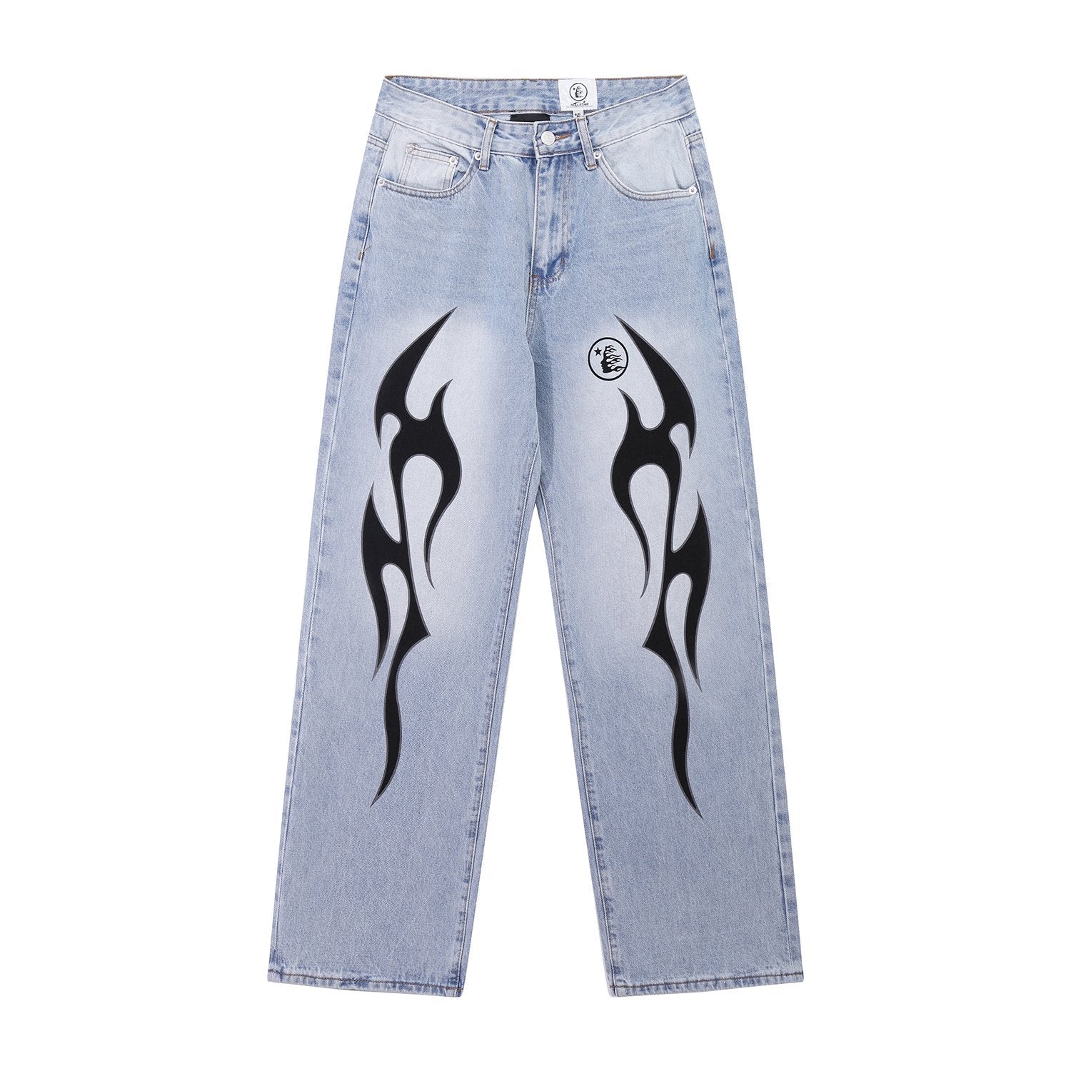 HS Thorn Graphic Light Blue Jeans ¡ª front