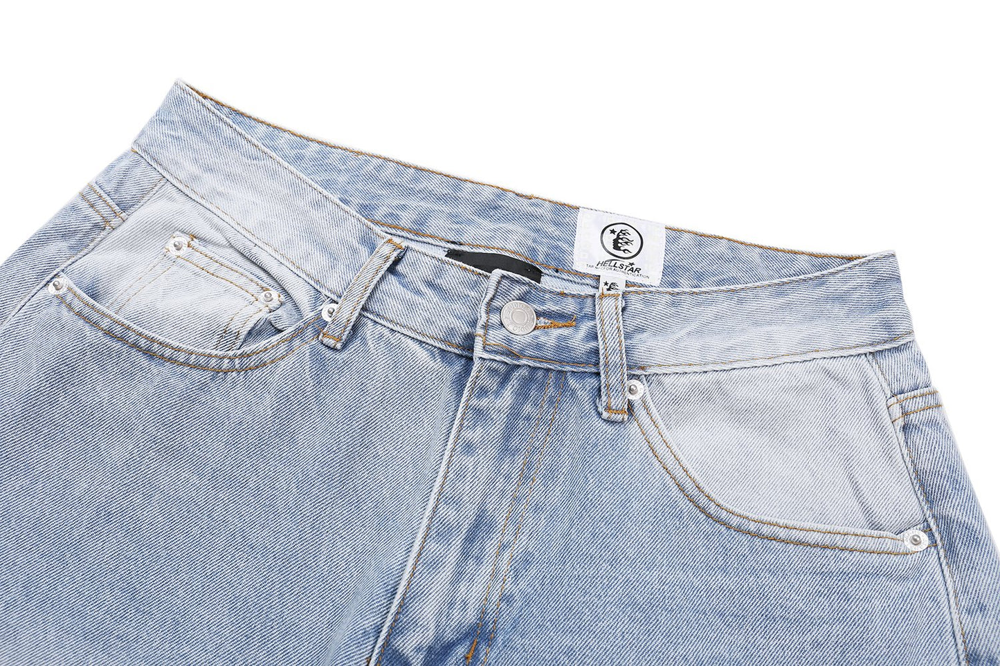 HS Thorn Graphic Light Blue Jeans ¡ª detail