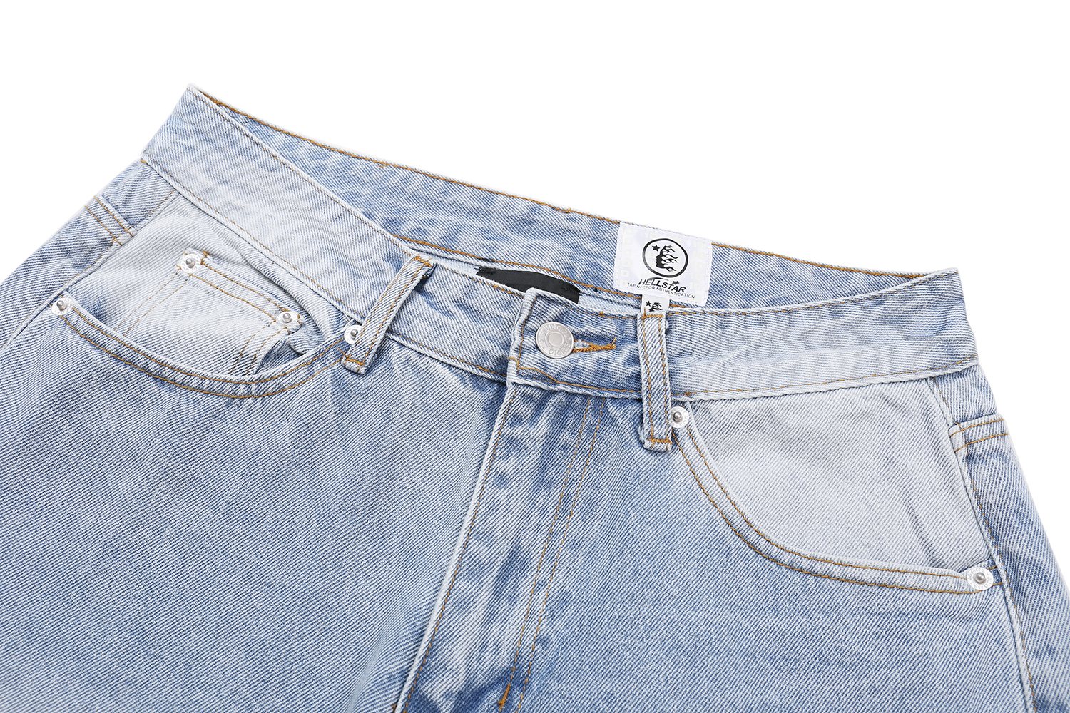 HS Thorn Graphic Light Blue Jeans ¡ª detail