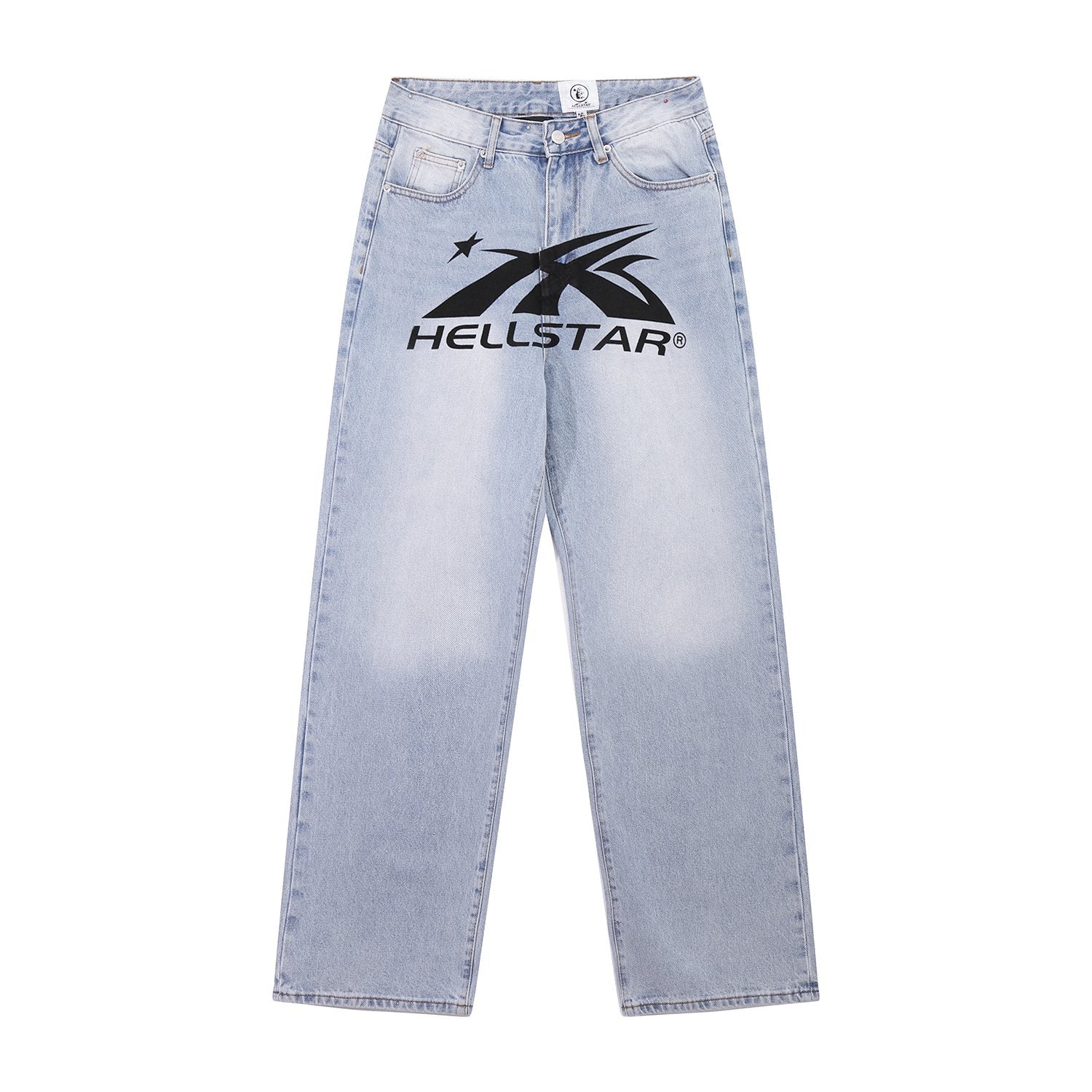 HS Light Blue Washed Graphic Jeans ¡ª hero
