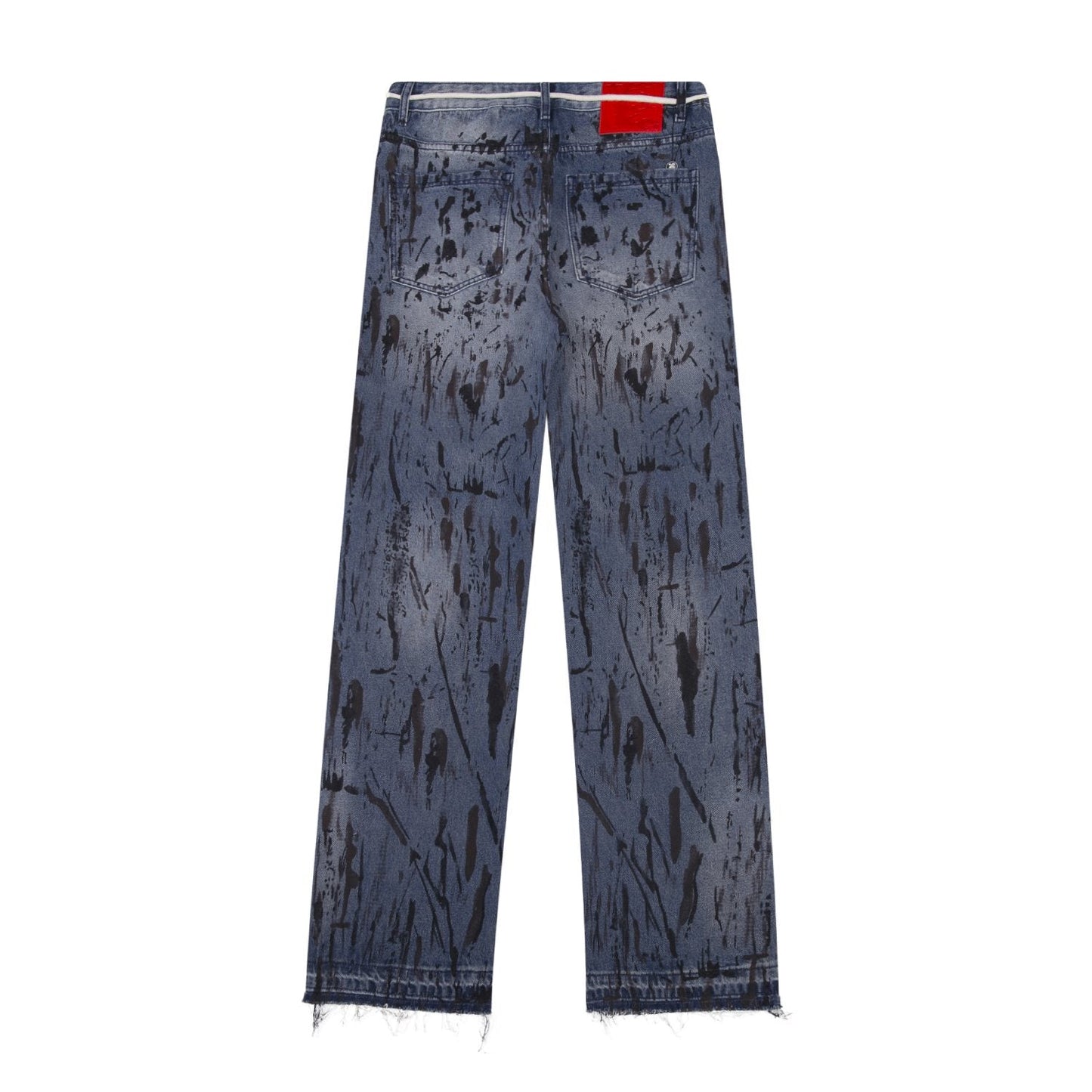 HS Splatter Graphic Wash Jeans ¡ª back