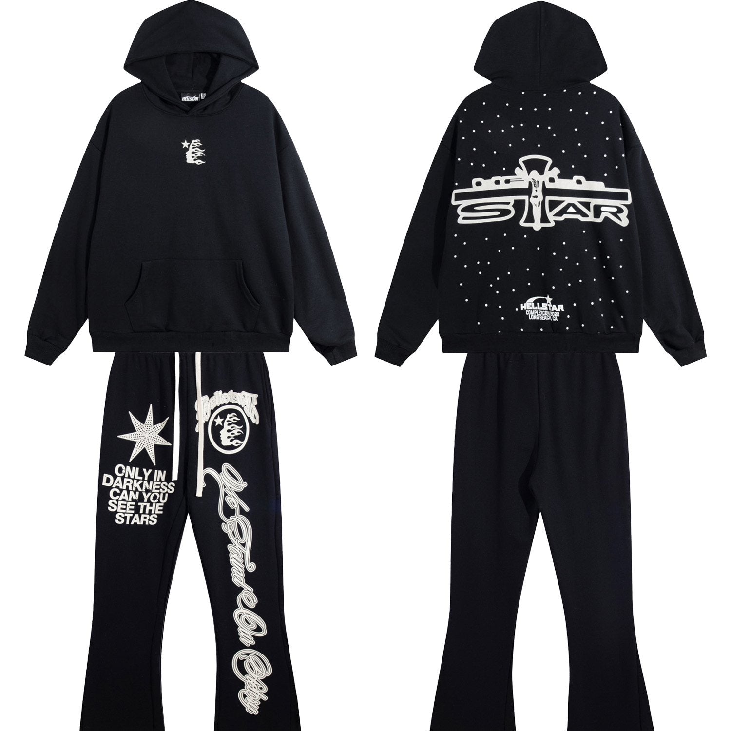 HS Star Graphic Flared Pants ¡ª context