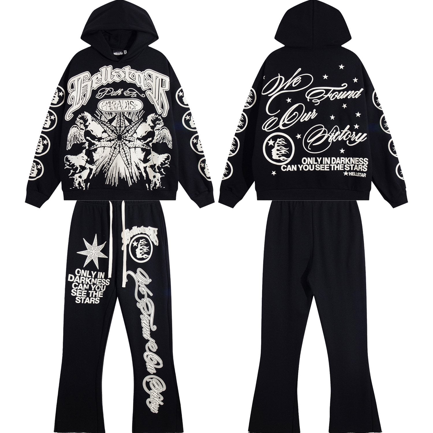 HS Star Graphic Flared Pants ¡ª context