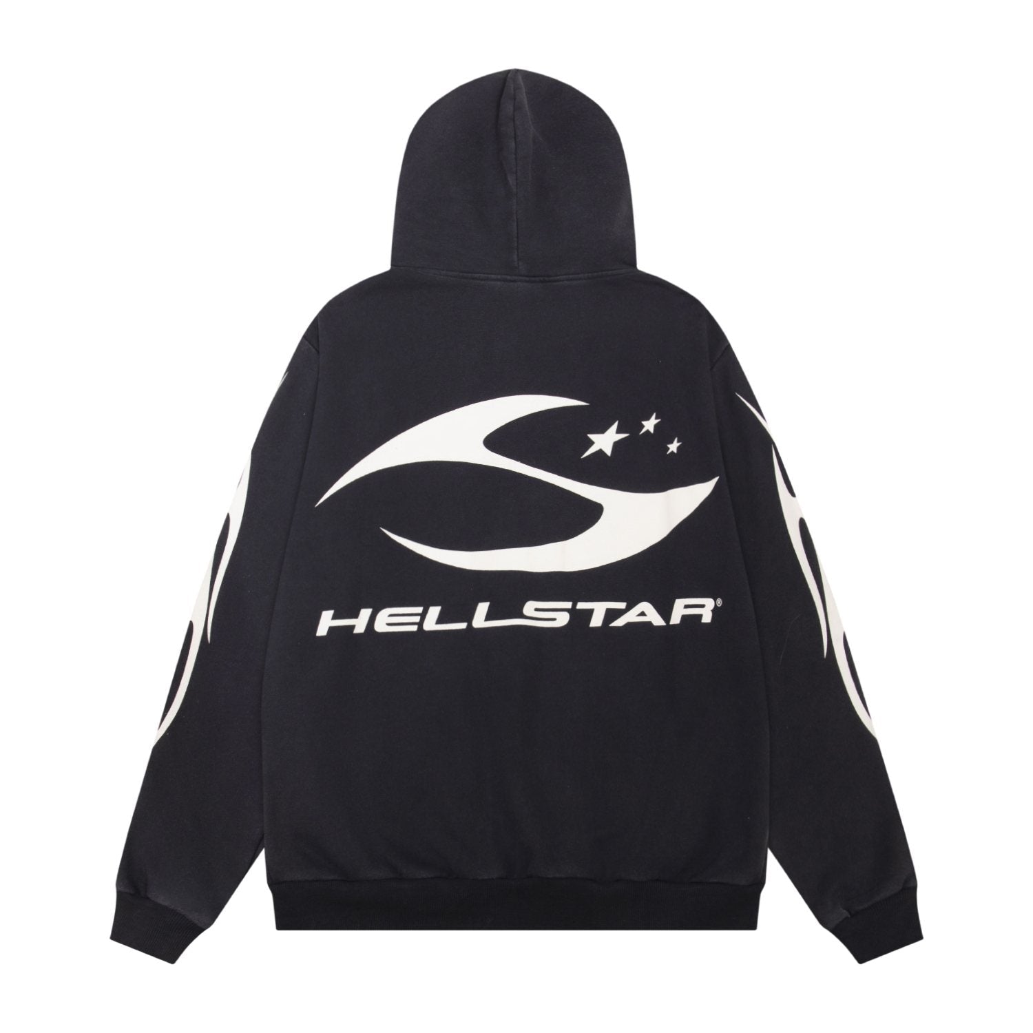 HS Flame Graphic Zip-Up Hoodie ¡ª back