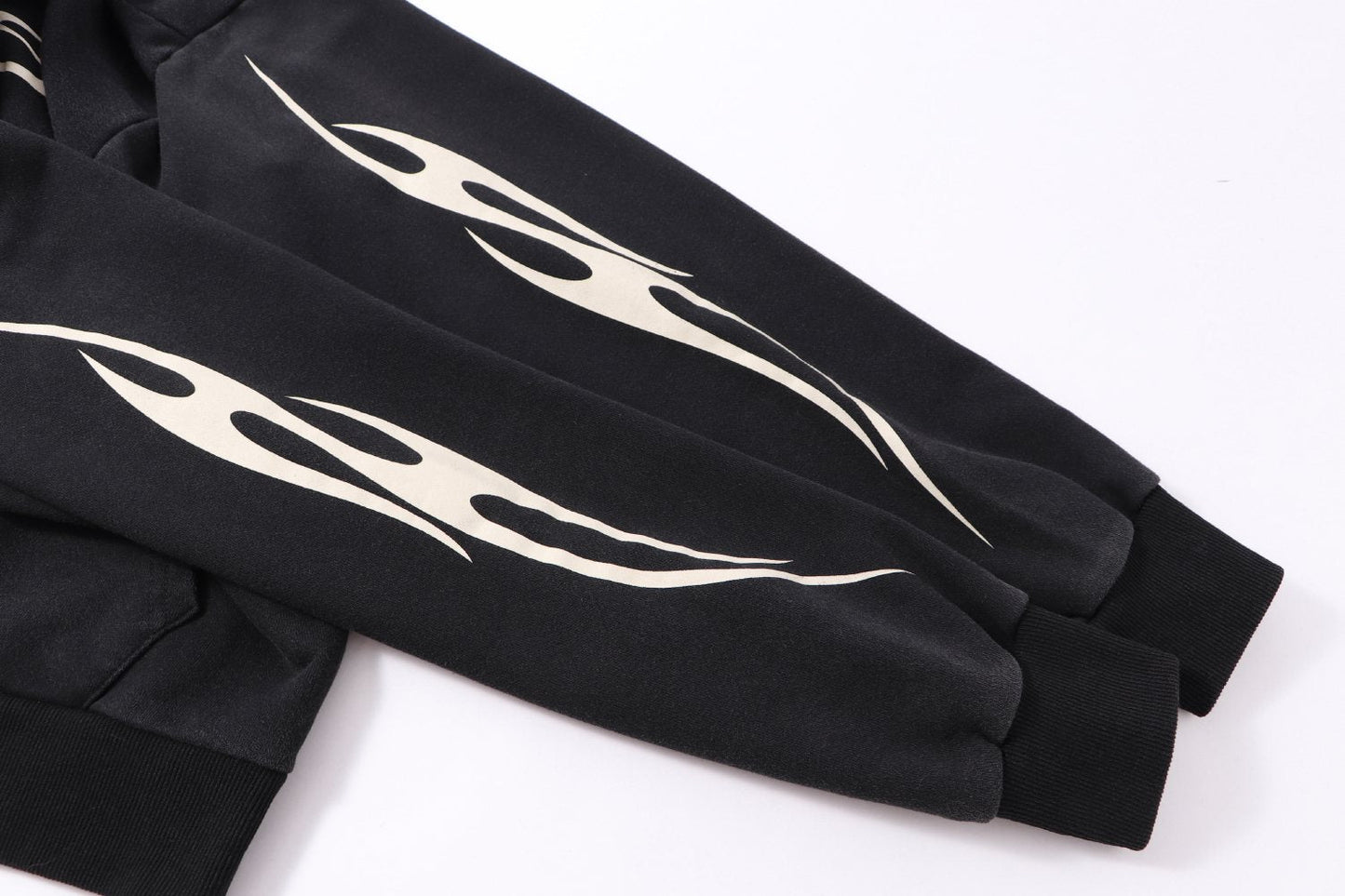 HS Flame Graphic Zip-Up Hoodie ¡ª detail