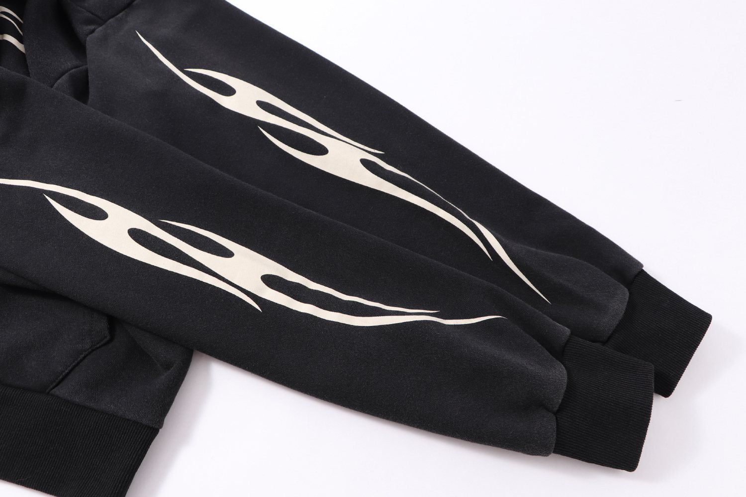 HS Flame Graphic Zip-Up Hoodie ¡ª detail