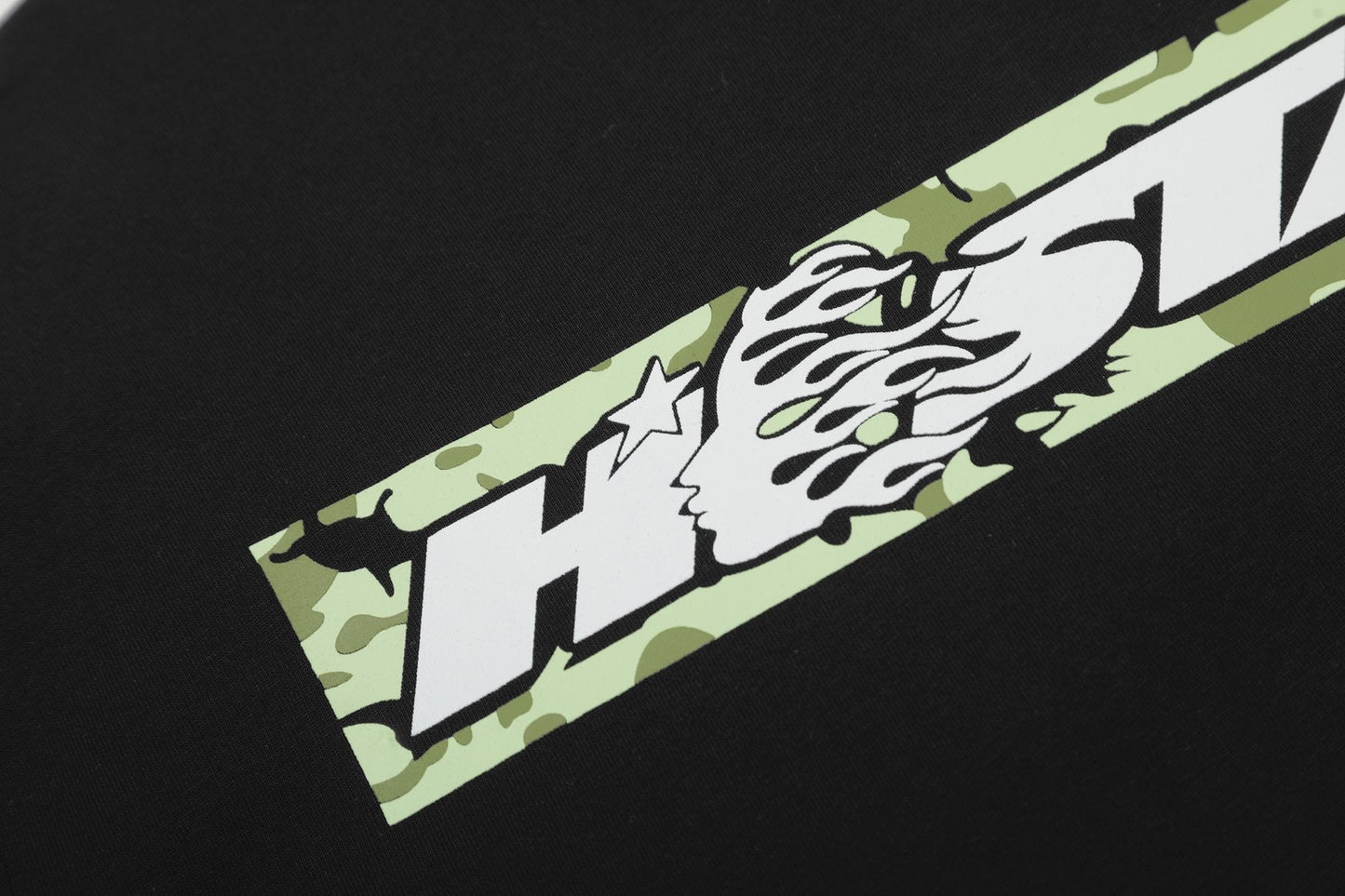 HS Black Front & Back Graphic T-Shirt ¡ª detail