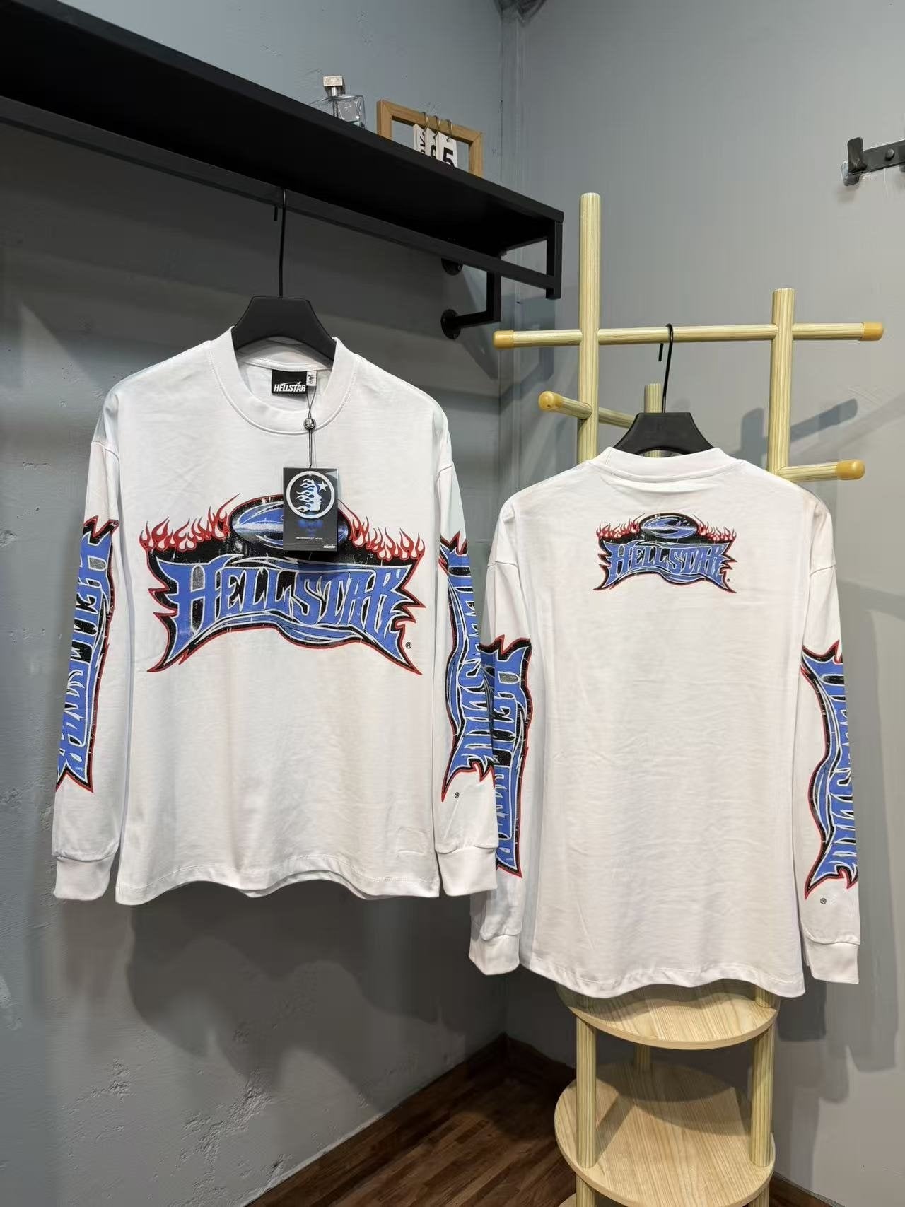 HS Flame Graphic Long-Sleeve T-Shirt ¡ª comparison