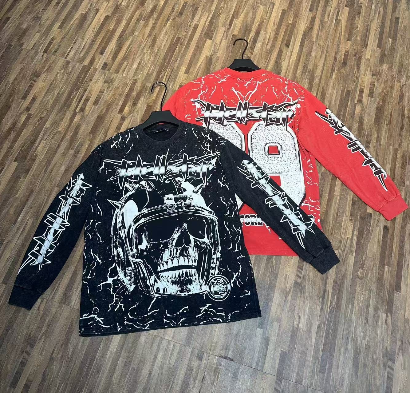 HS Skull 69 Graphic Long-Sleeve T-Shirt ¡ª context