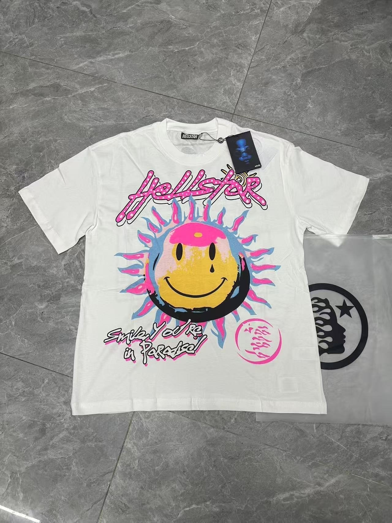 HS Smiley Sun Spiral Graphic T-Shirt ¡ª context