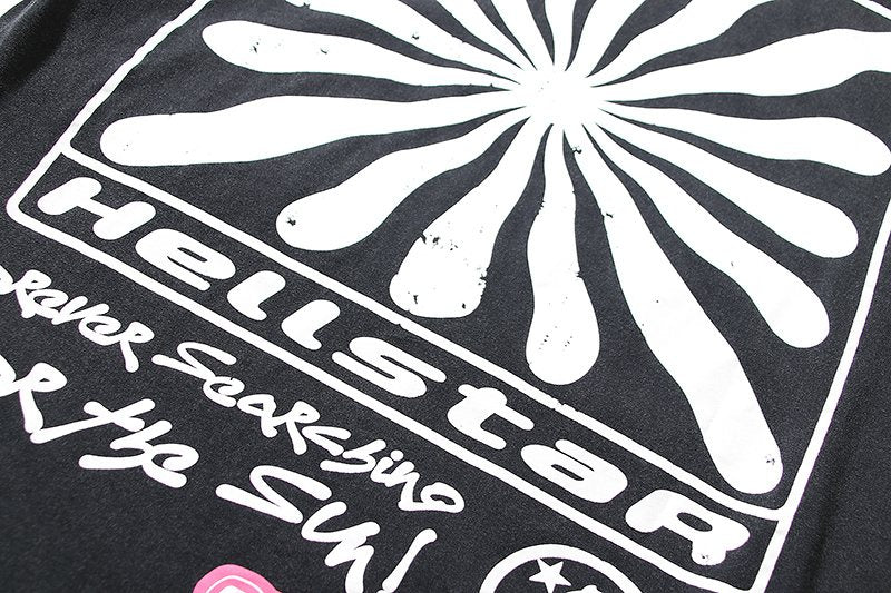 HS Smiley Sun Spiral Graphic T-Shirt ¡ª detail