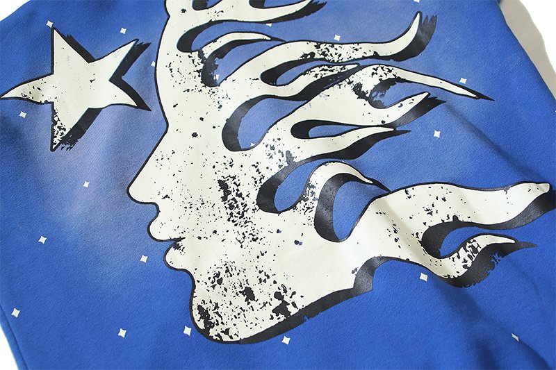 HS Flame Star Graphic Hoodie ¡ª detail