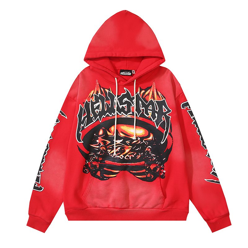 HS Fiery Star Graphic Pullover Hoodie ¡ª front