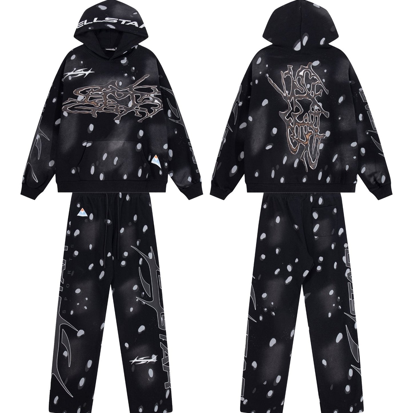 HS 816 Splatter Graphic Sweatpants ¡ª context