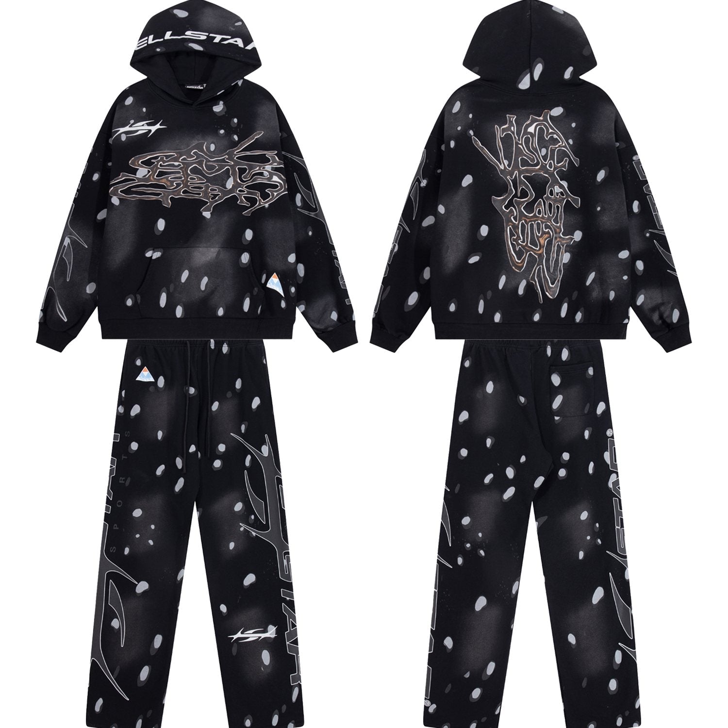 HS 816 Splatter Graphic Sweatpants ¡ª context