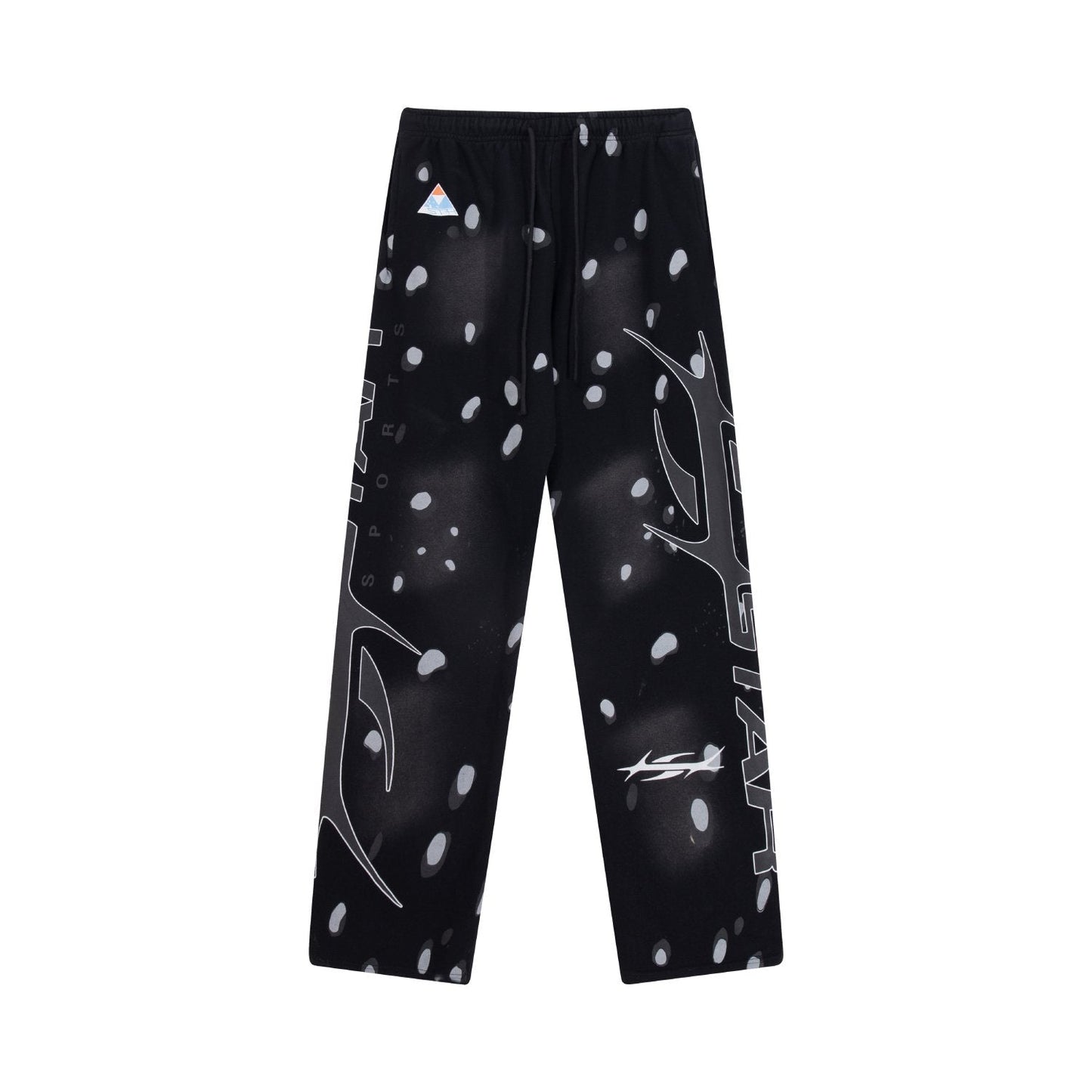 HS 816 Splatter Graphic Sweatpants ¡ª front