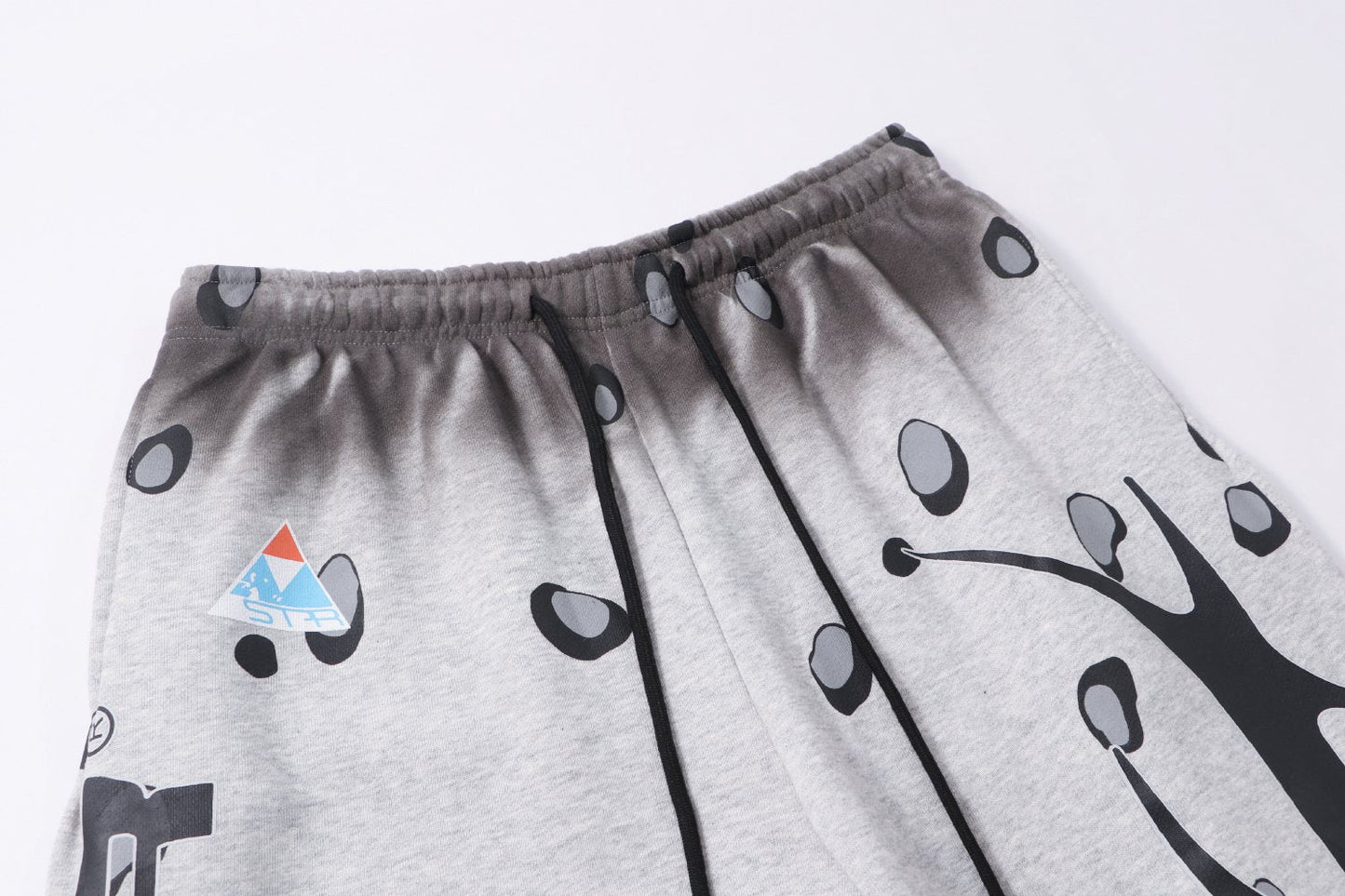 HS 816 Splatter Graphic Sweatpants ¡ª detail