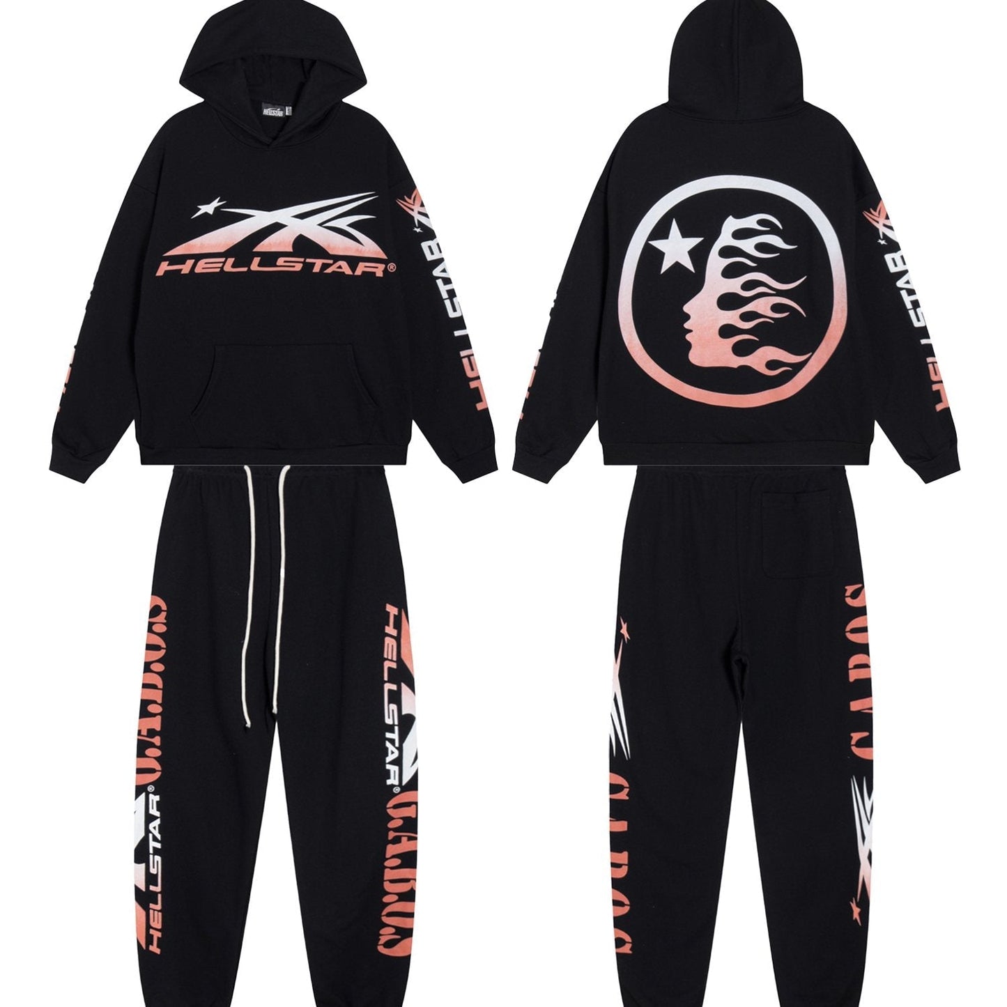 HS G.A.B.O.S Flame Graphic Hoodie & Pants Set ¡ª hero