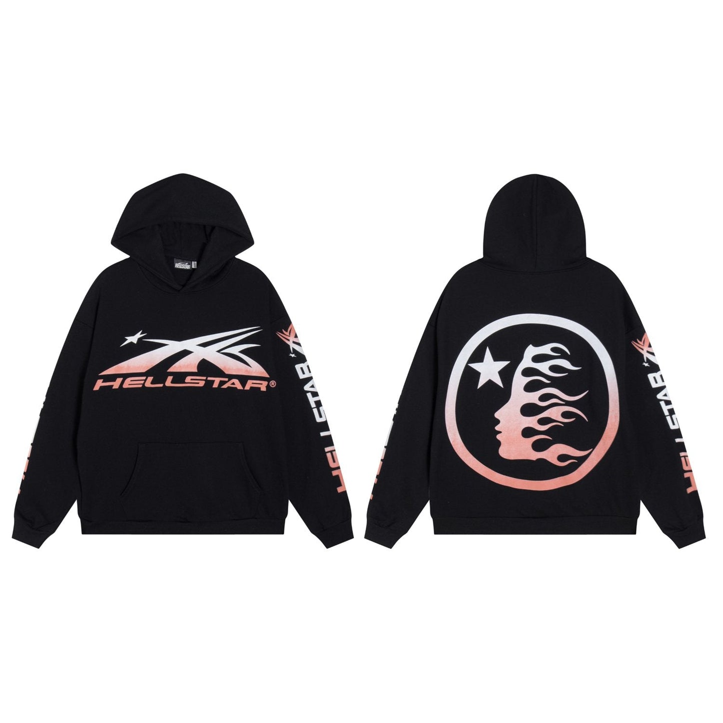 HS G.A.B.O.S Flame Graphic Hoodie & Pants Set ¡ª front