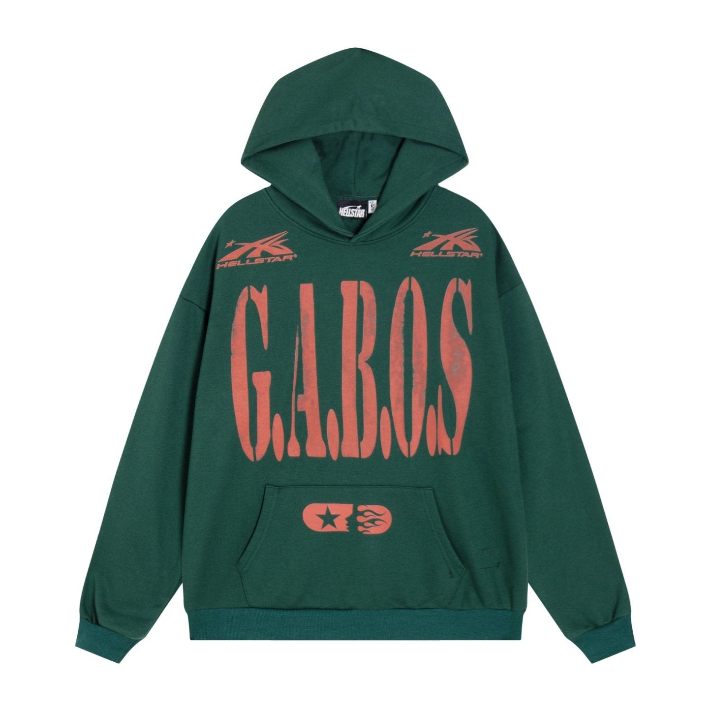 HS G.A.B.O.S Flame Graphic Hoodie & Pants Set ¡ª front