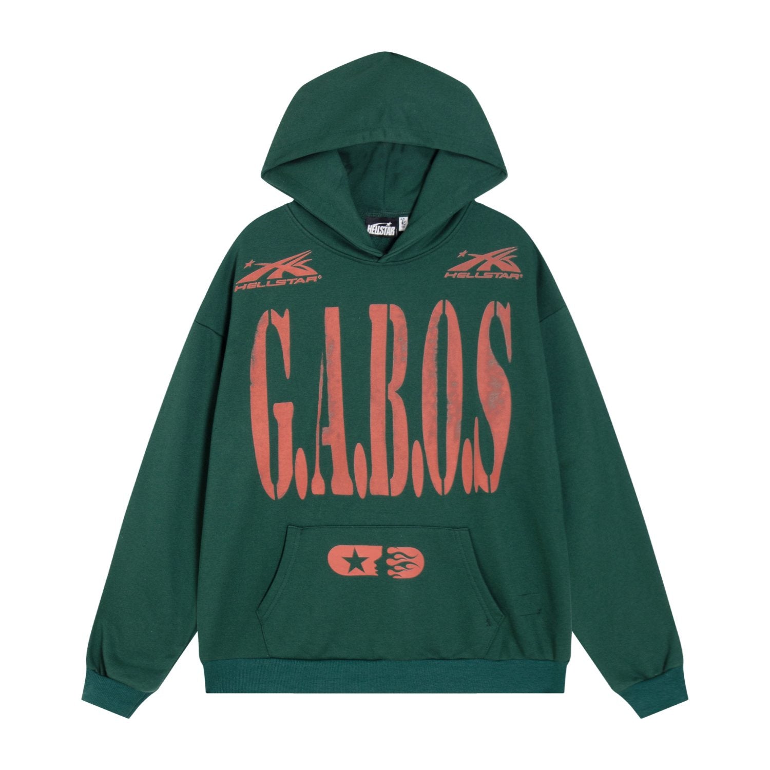 HS G.A.B.O.S Flame Graphic Hoodie & Pants Set ¡ª front