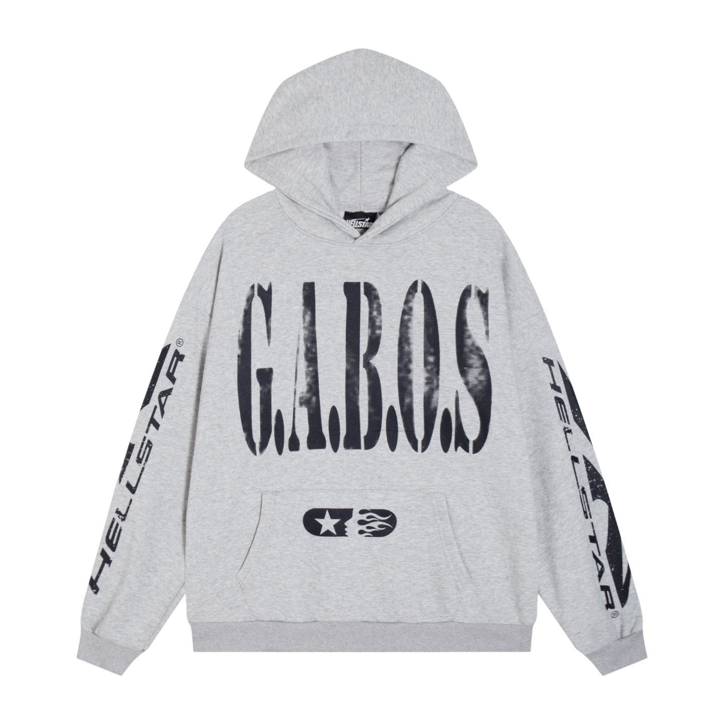 HS G.A.B.O.S Flame Graphic Hoodie & Pants Set ¡ª front