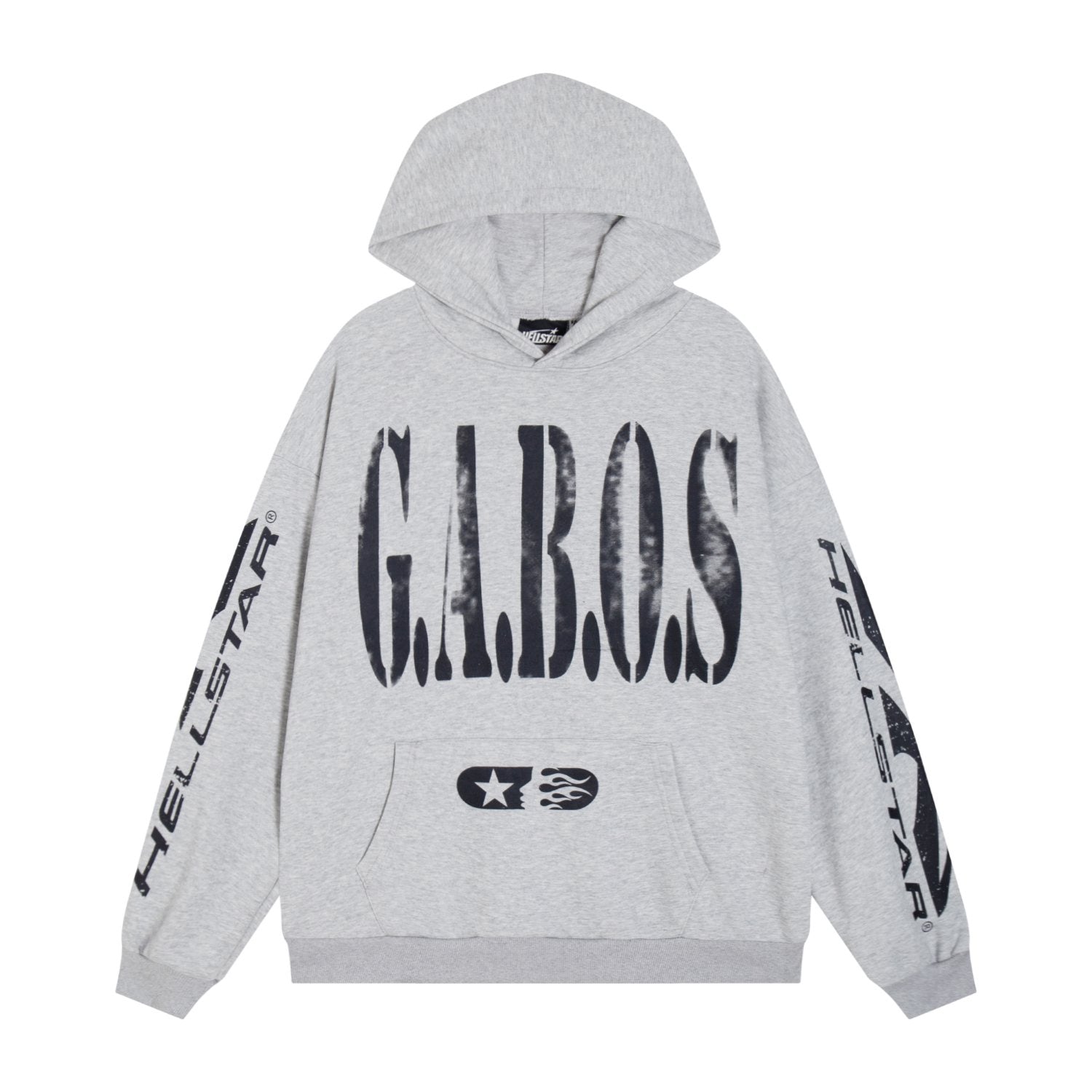 HS G.A.B.O.S Flame Graphic Hoodie & Pants Set ¡ª front