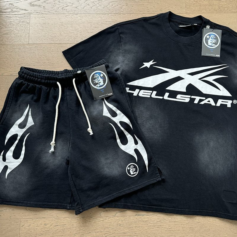 HS Flame Graphic T-Shirt & Shorts Set ¡ª hero